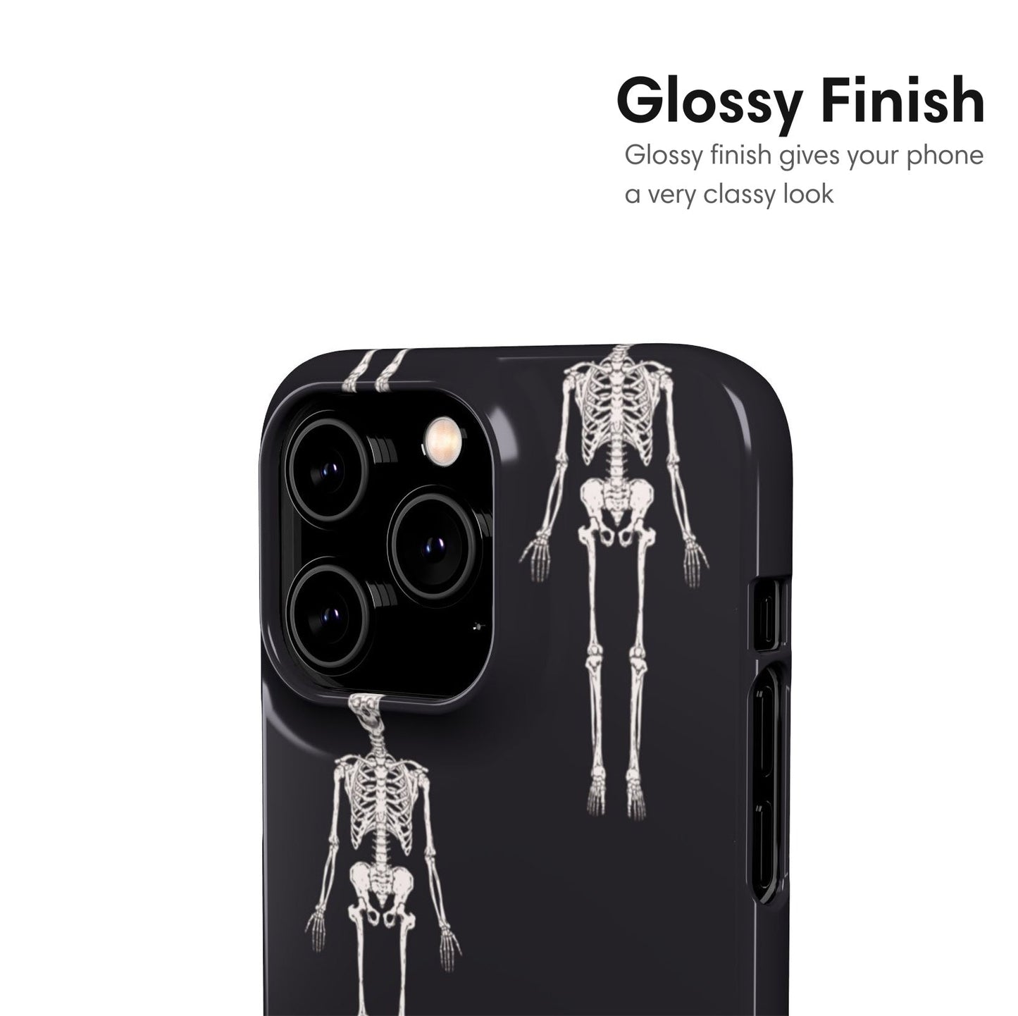 Skeletons Gray Snap Case - Classy Cases - Phone Case - iPhone 17 - Glossy - 