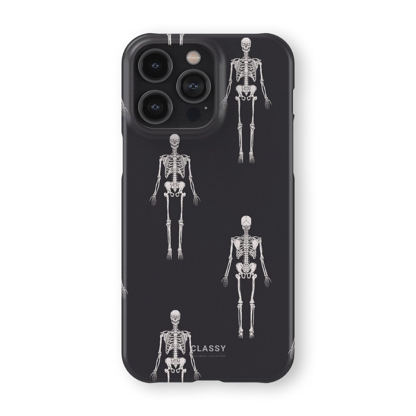 Skeletons Gray Snap Case - Classy Cases - Phone Case - iPhone 17 - Glossy - 