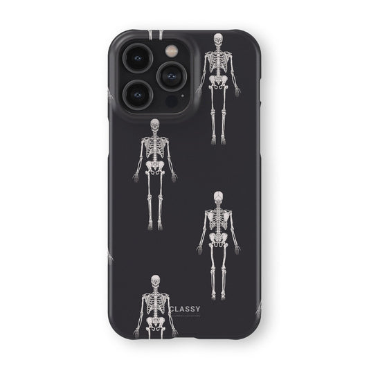 Skeletons Gray Snap Case - Classy Cases - Phone Case - iPhone 17 - Glossy - 