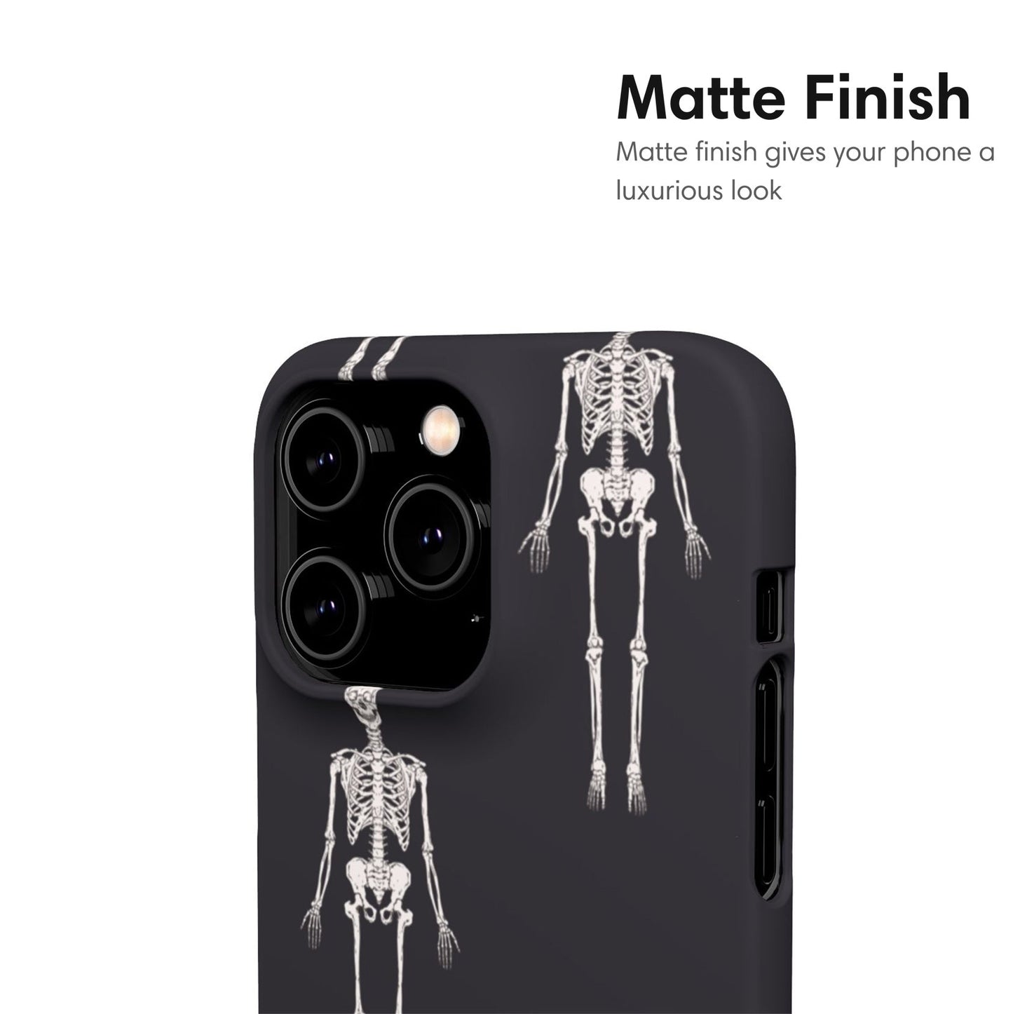 Skeletons Gray Snap Case - Classy Cases - Phone Case - iPhone 17 - Glossy - 
