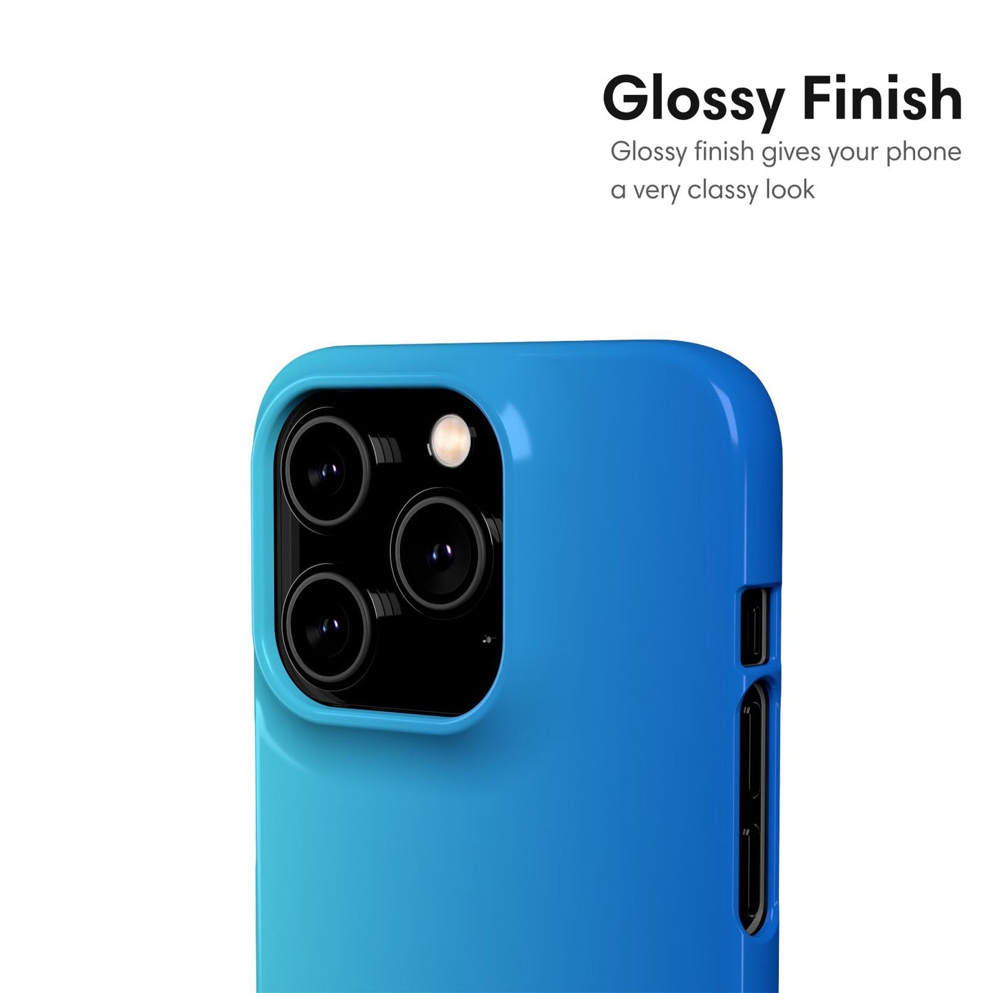 Sky Blue Ombre Snap Case - Classy Cases - Phone Case - iPhone 17 - Glossy - 