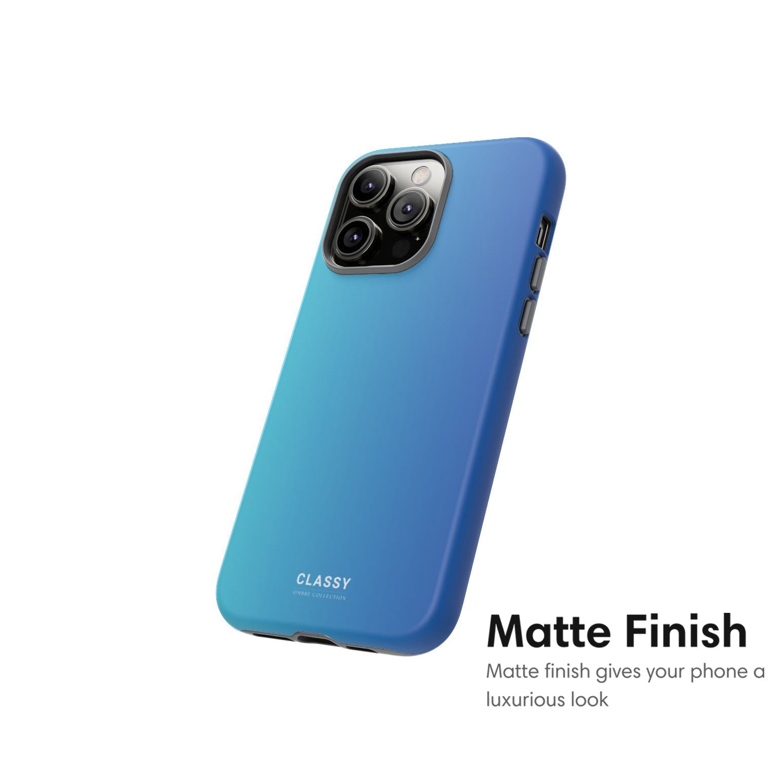 Sky Blue Ombre Tough Case - Classy Cases - Phone Case - iPhone 17 - Glossy - 