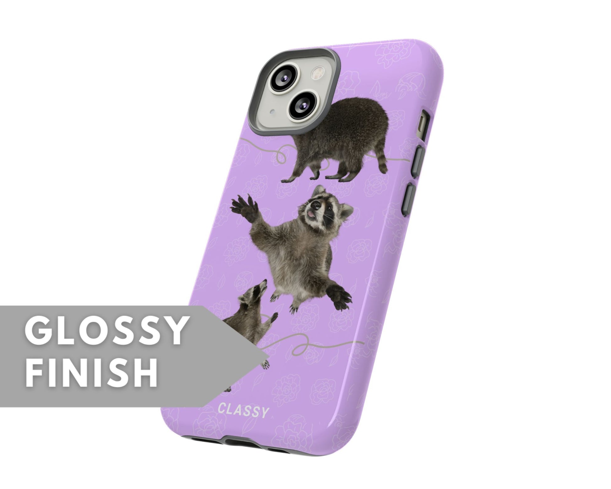 Purple Raccoons Tough Case - Classy Cases