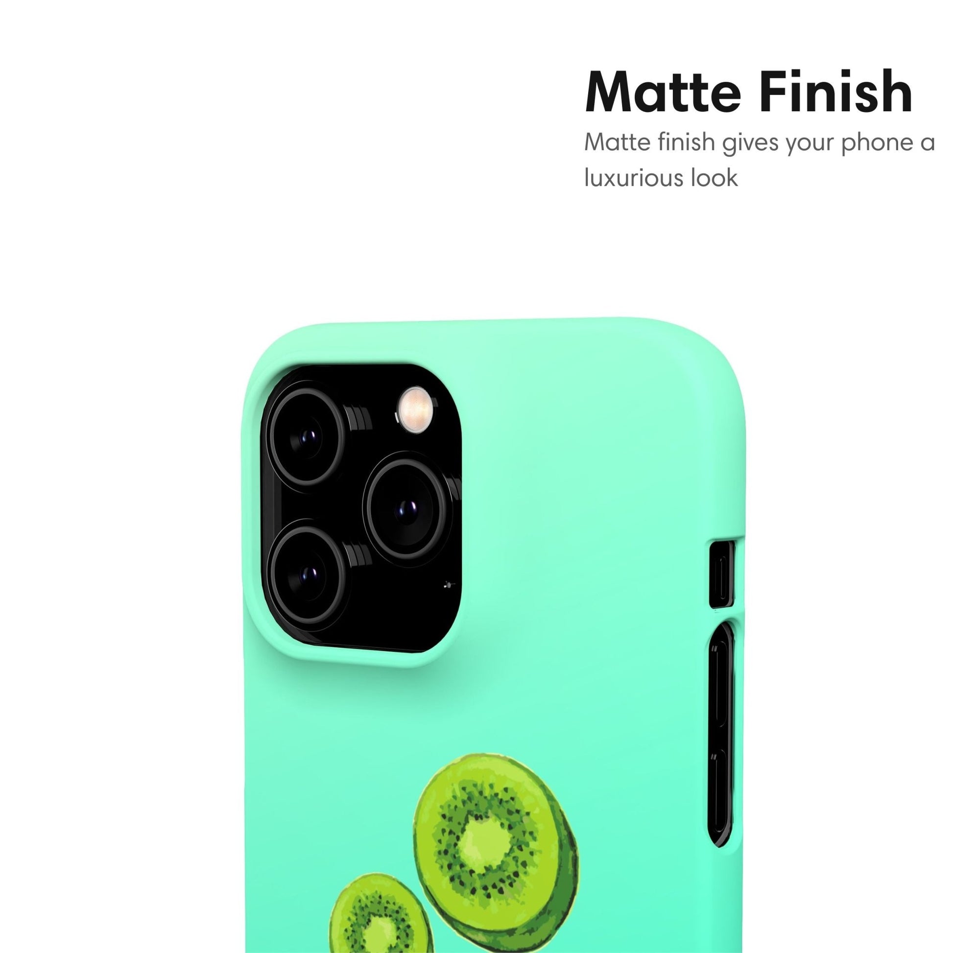 Turquoise Kiwi Snap Case - Classy Cases - Phone Case - iPhone 17 - Glossy - 