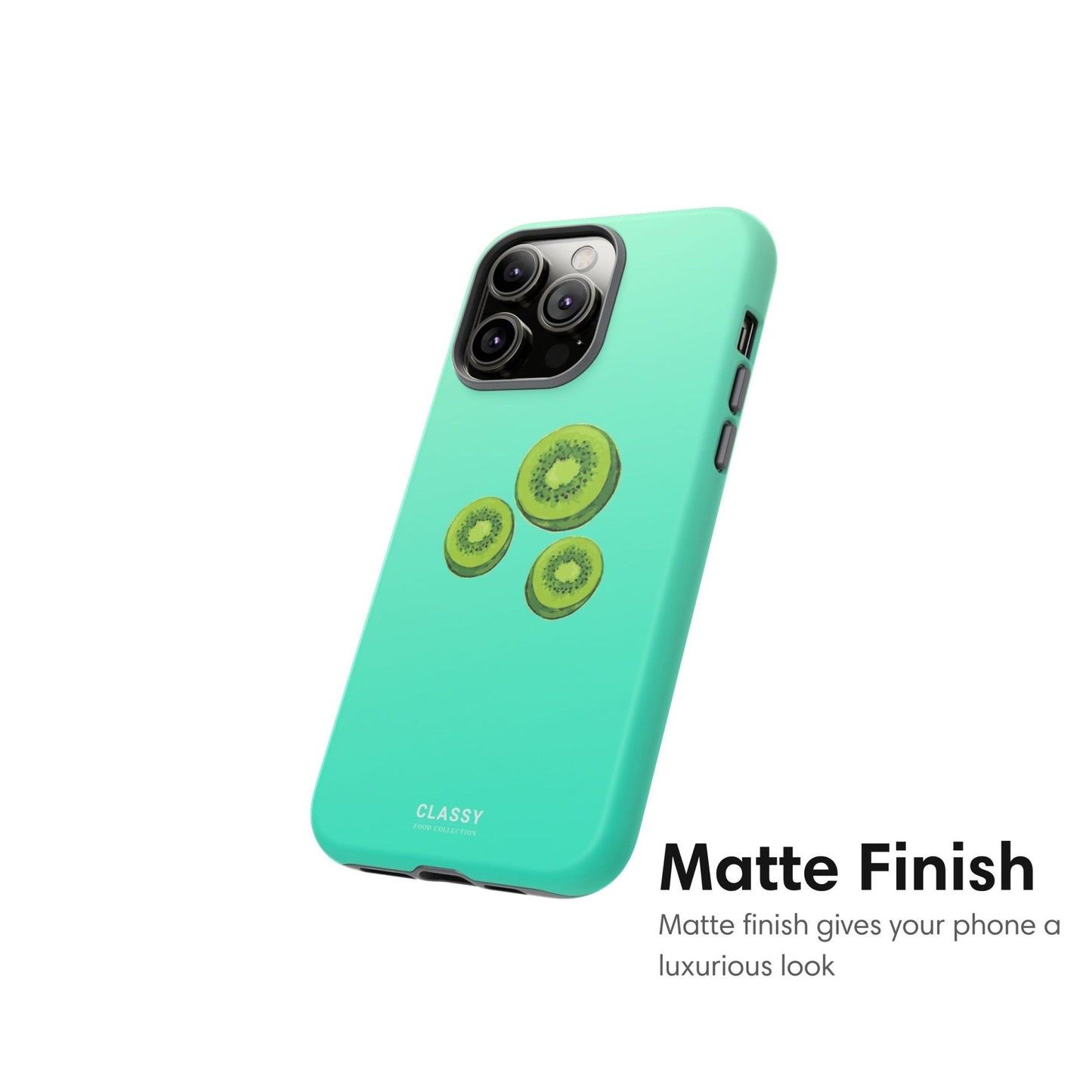 Turquoise Kiwi Tough Case - Classy Cases - Phone Case - iPhone 17 - Glossy - 