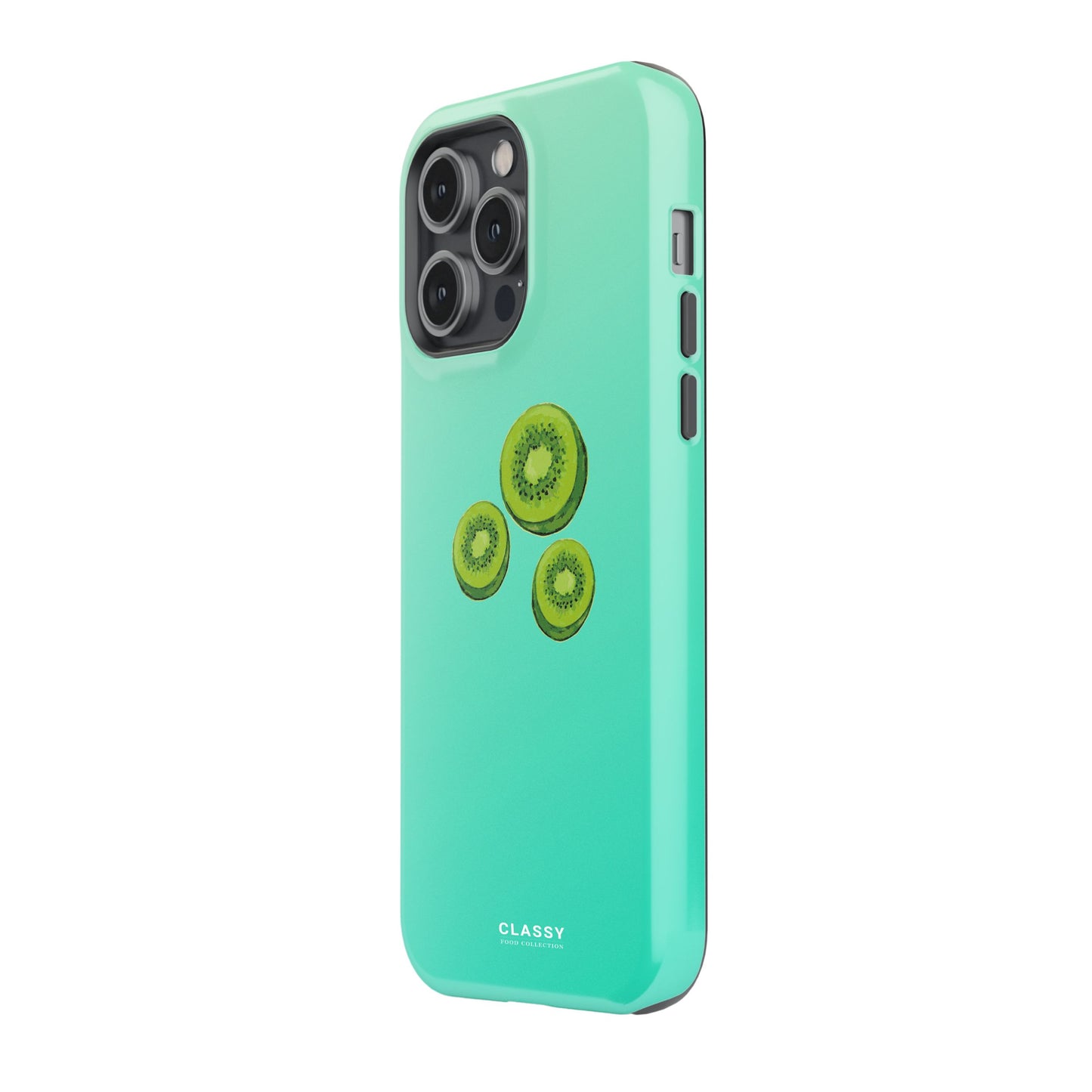 Turquoise Kiwi Tough Case side