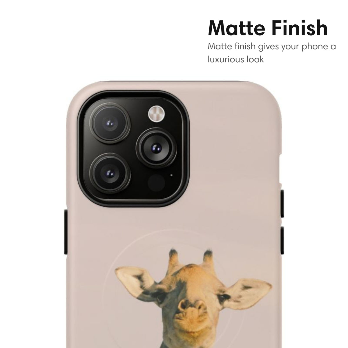 Vintage Beige Giraffe MagSafe Tough Case - Classy Cases - Phone Case - iPhone 17 - Glossy -