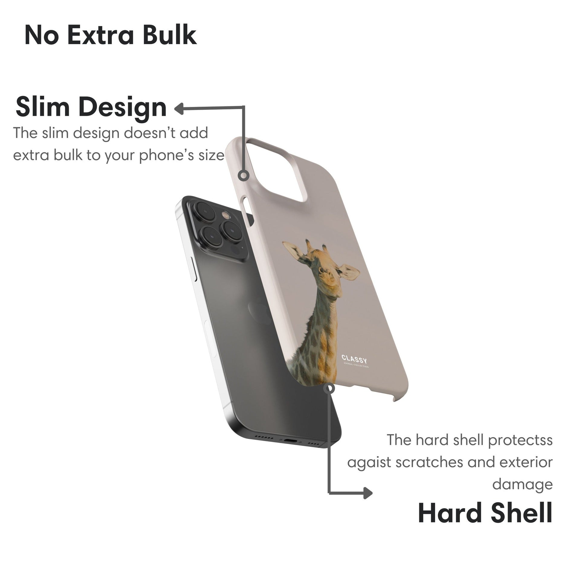 Vintage Beige Giraffe Snap Case - Classy Cases - Phone Case - iPhone 17 - Glossy - 