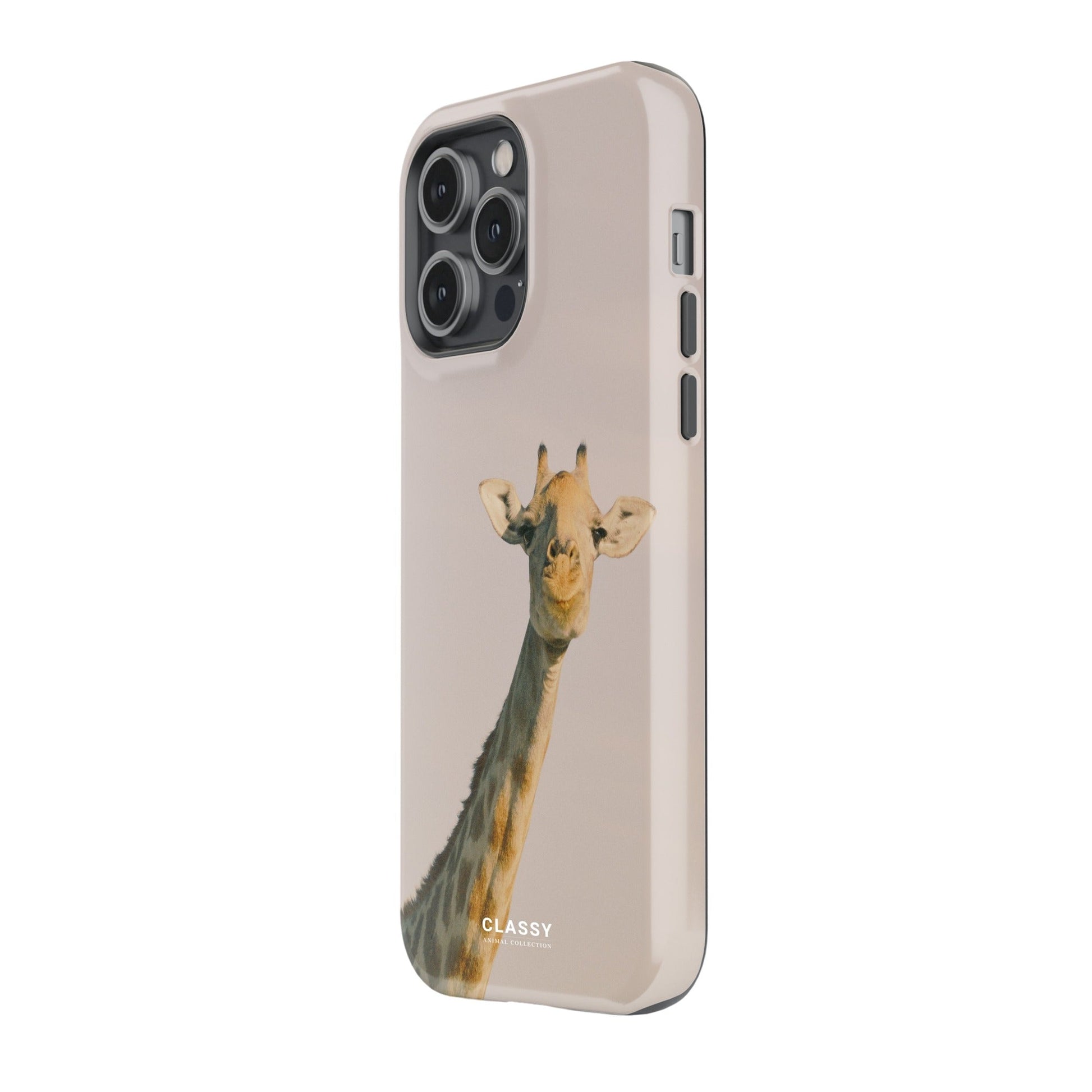 Vintage Giraffe Beige Tough Case - Classy Cases - Phone Case - iPhone 17 - Glossy - 