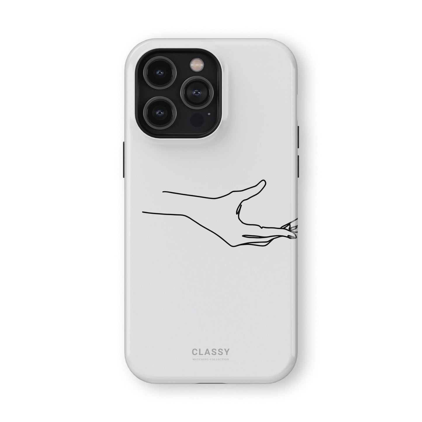White Couple Hand Tough Case - Classy Cases - Phone Case - iPhone 17 - Glossy - 