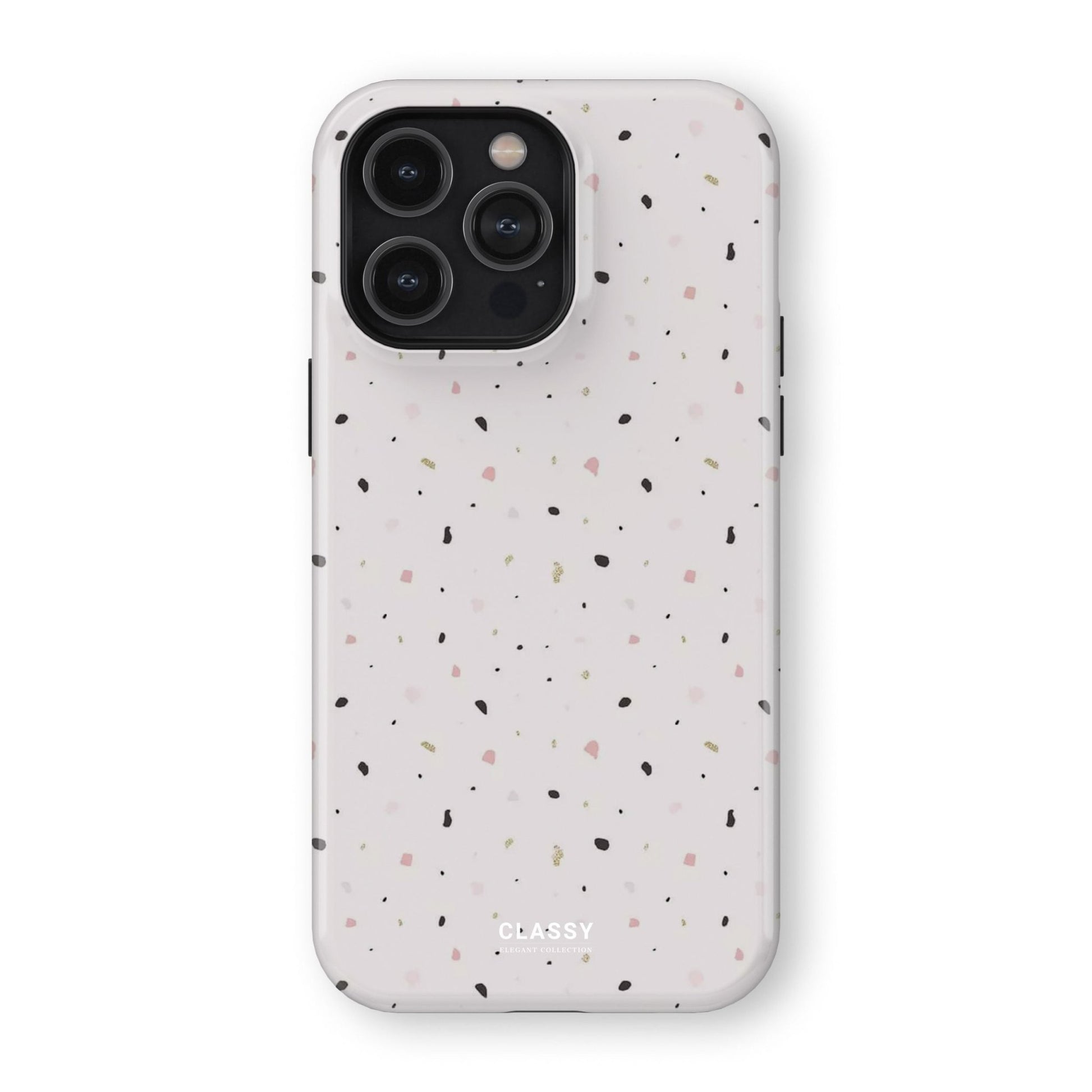 White Dots Tough Case - Classy Cases - Phone Case - iPhone 17 - Glossy - 