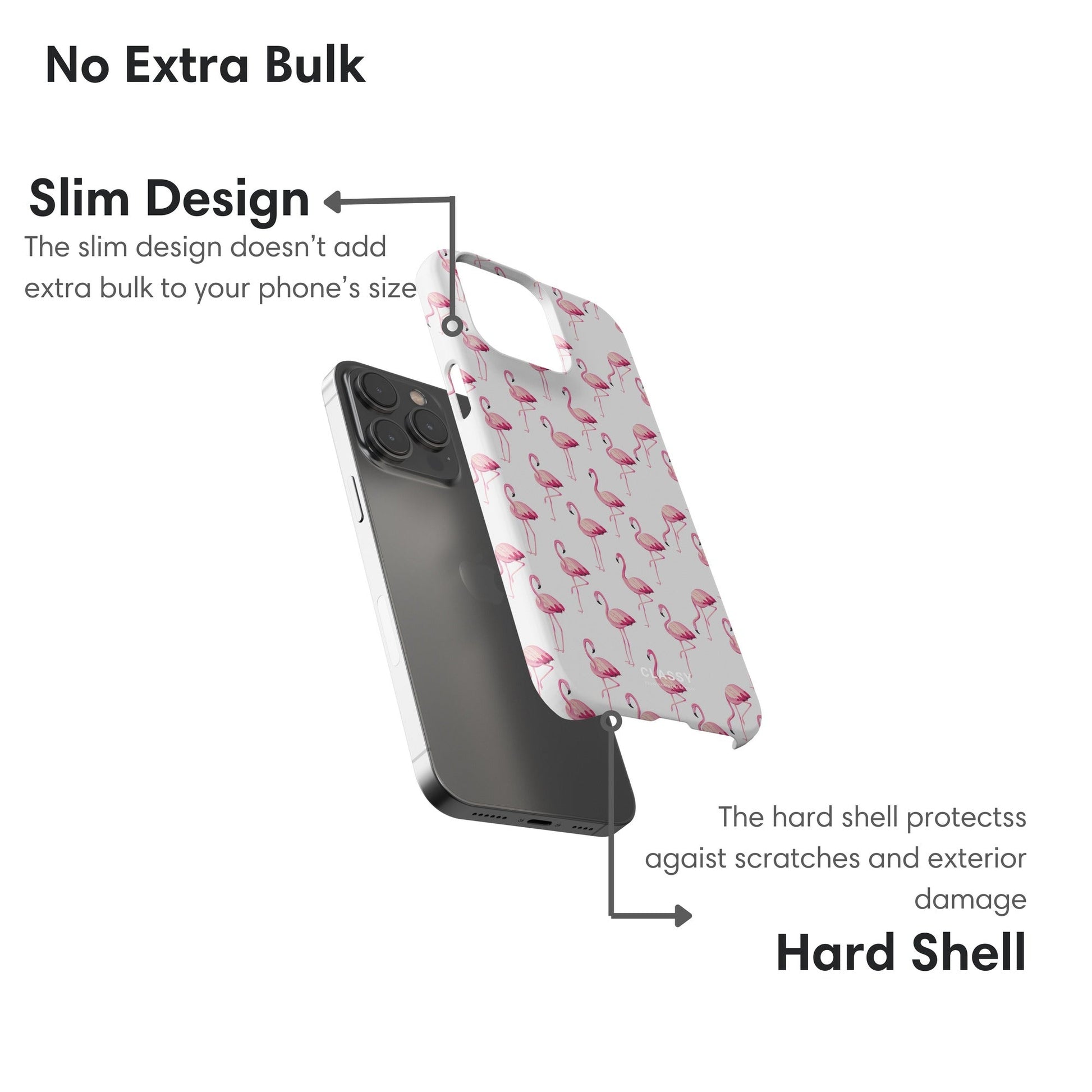 White Flamingo Snap Case - Classy Cases - Phone Case - iPhone 17 - Glossy - 