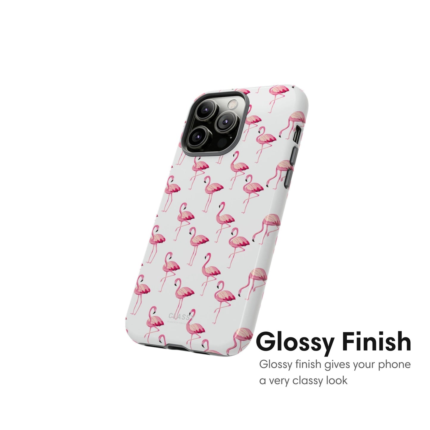 White Flamingo Tough Case - Classy Cases - Phone Case - iPhone 17 - Glossy - 