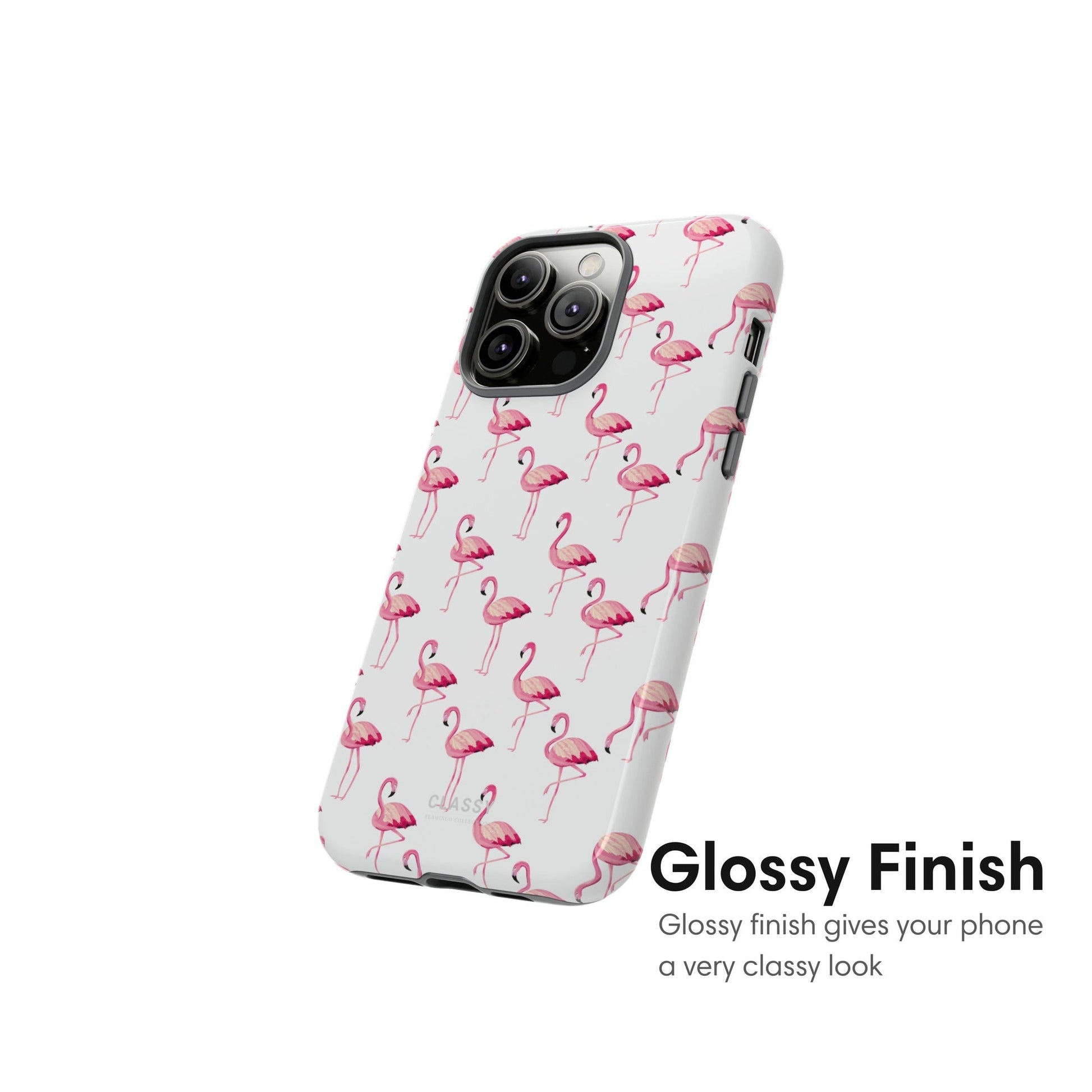 White Flamingo Tough Case - Classy Cases - Phone Case - iPhone 17 - Glossy - 