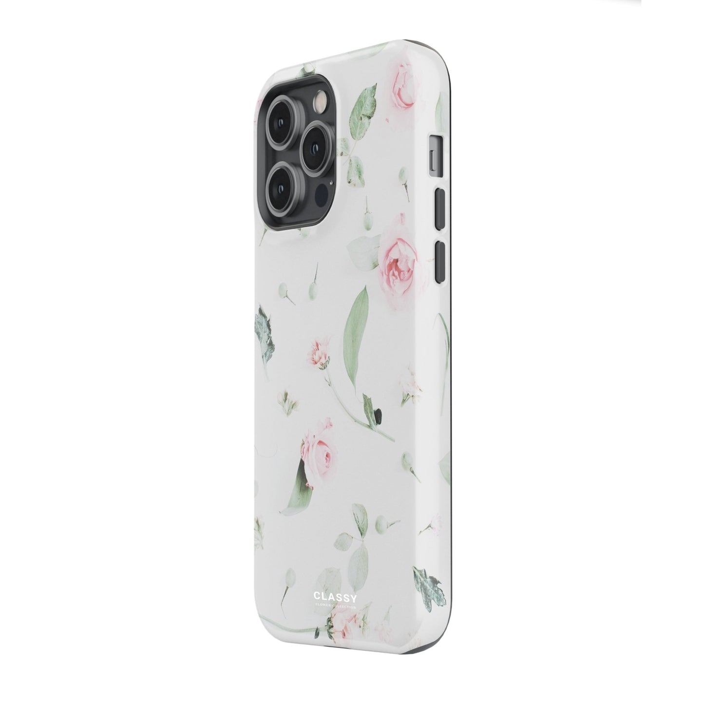 White Flower Tough Case - Classy Cases - Phone Case - iPhone 17 - Glossy - 