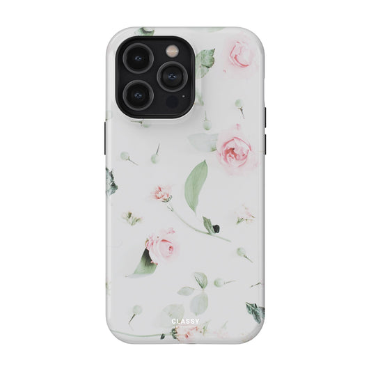 White Flower Tough Case - Classy Cases - Phone Case - iPhone 17 - Glossy - 