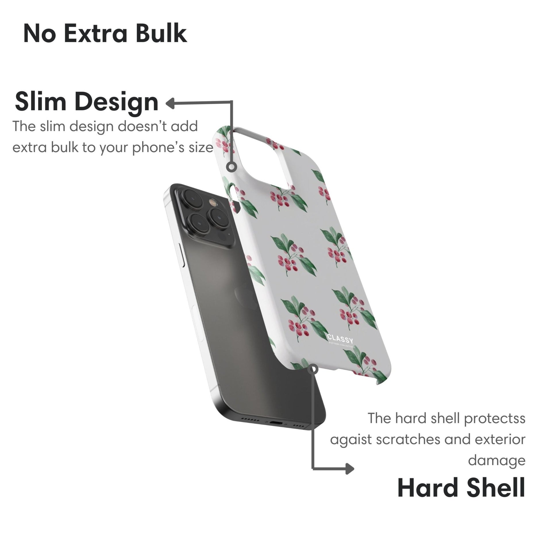 White Flowers Snap Case - Classy Cases - Phone Case - iPhone 17 - Glossy - 