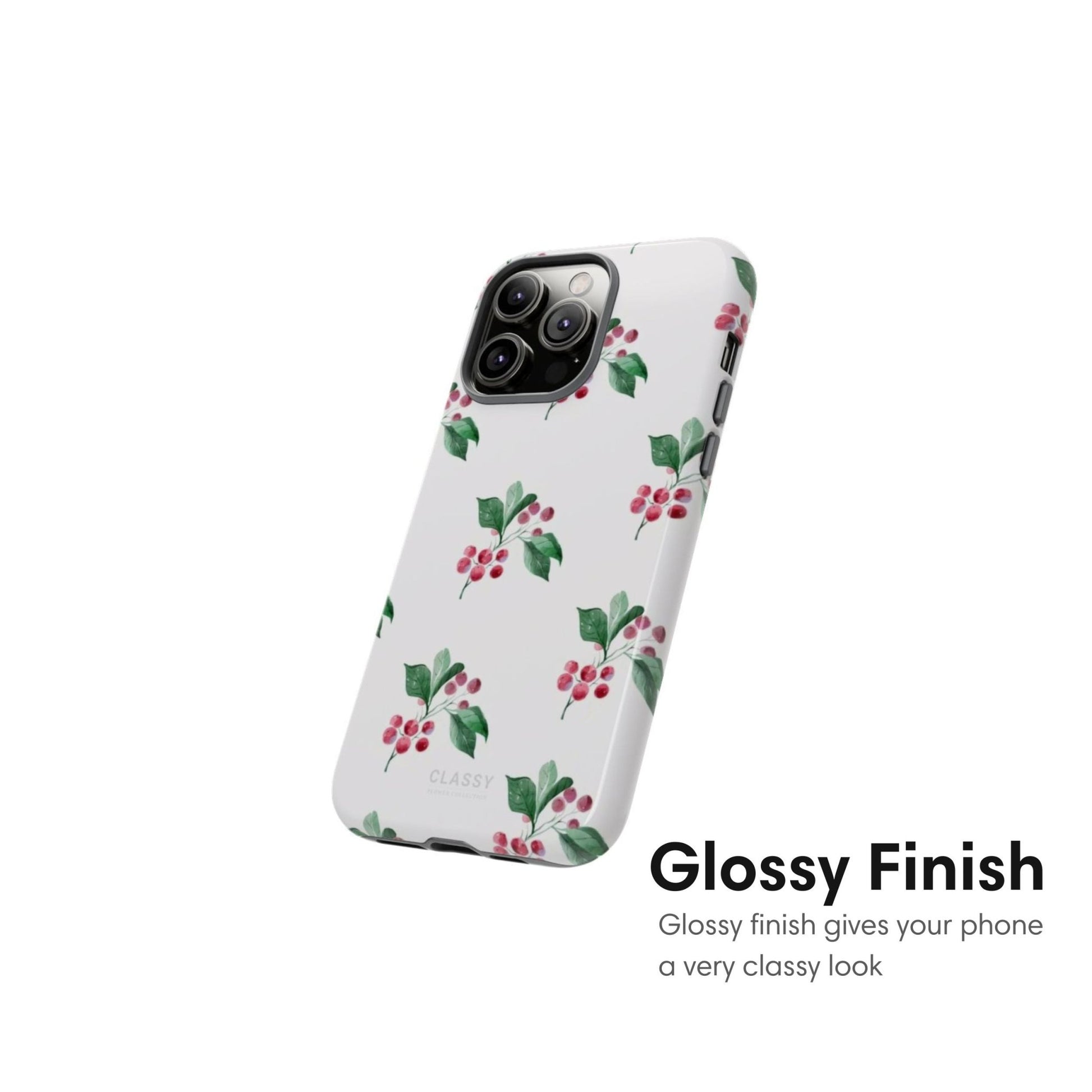 White Flowers Tough Case - Classy Cases - Phone Case - iPhone 17 - Glossy - 