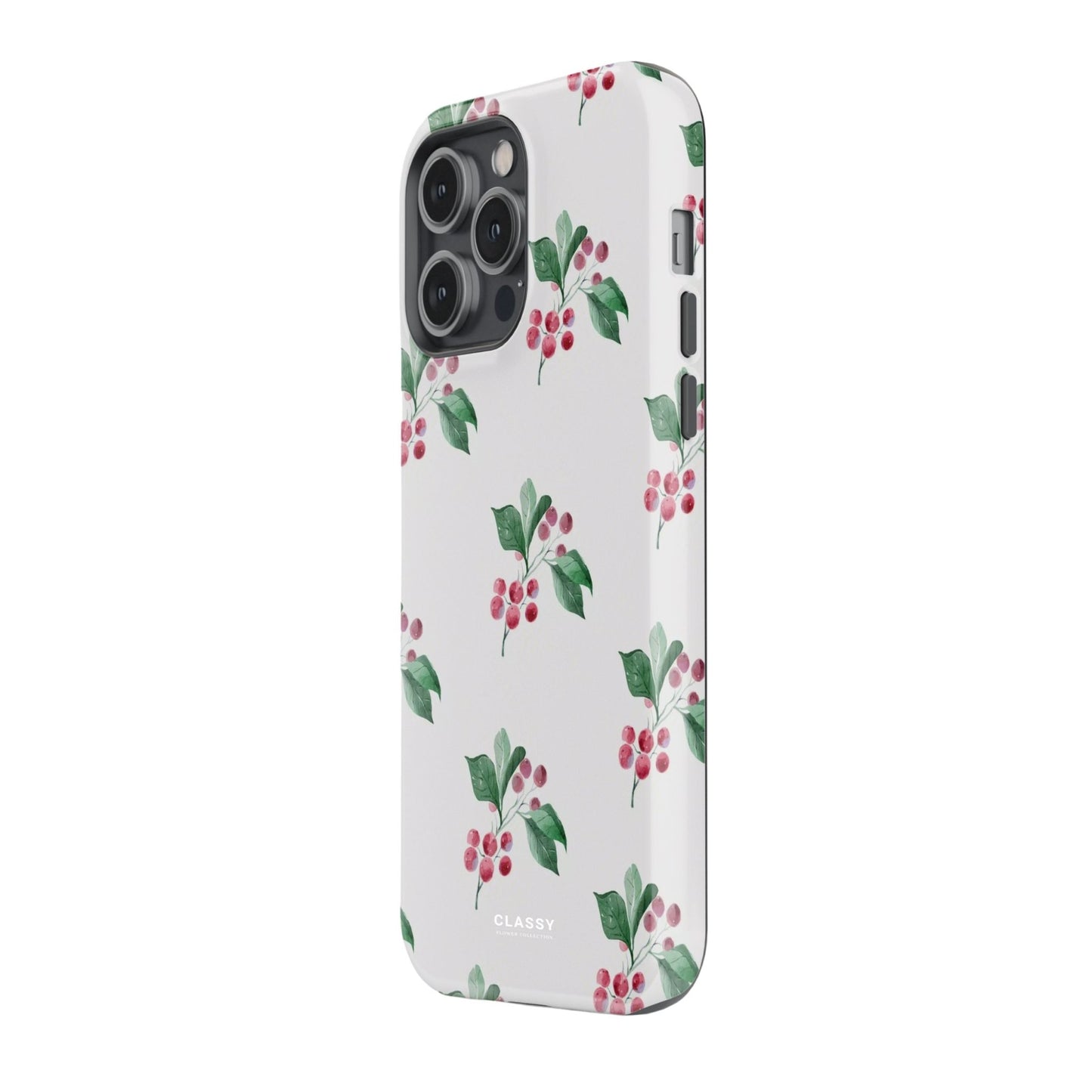 White Flowers Tough Case - Classy Cases - Phone Case - iPhone 17 - Glossy - 