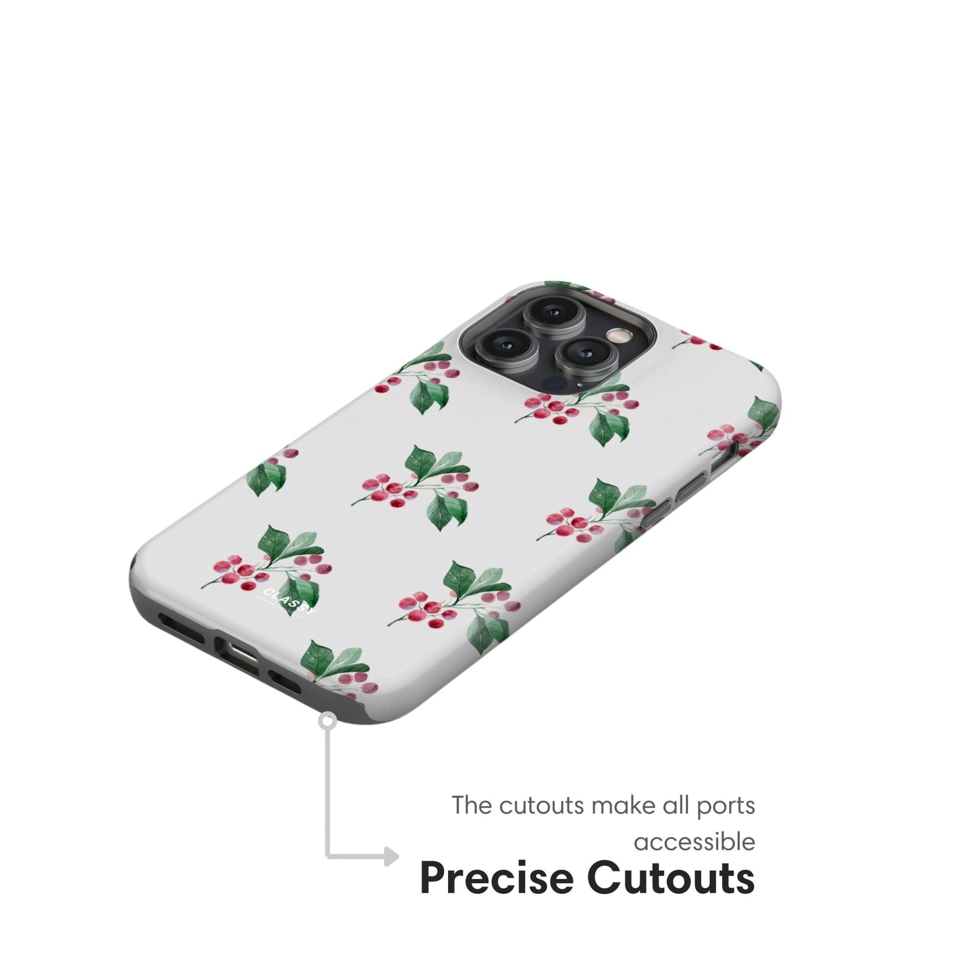 White Flowers Tough Case - Classy Cases - Phone Case - iPhone 17 - Glossy - 