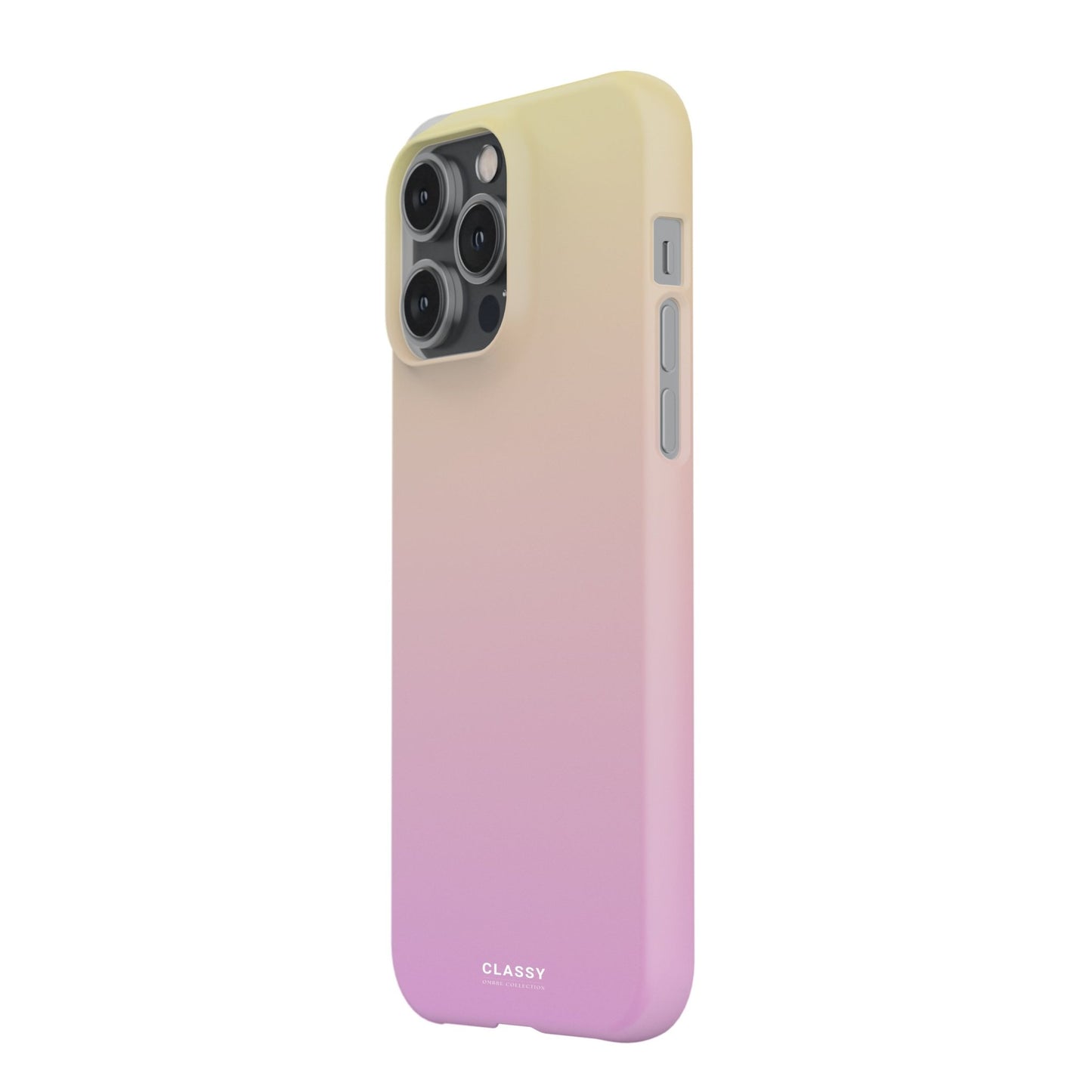 Yellow and Light Pink Ombre Snap Case - Classy Cases - Phone Case - iPhone 17 - Glossy - 