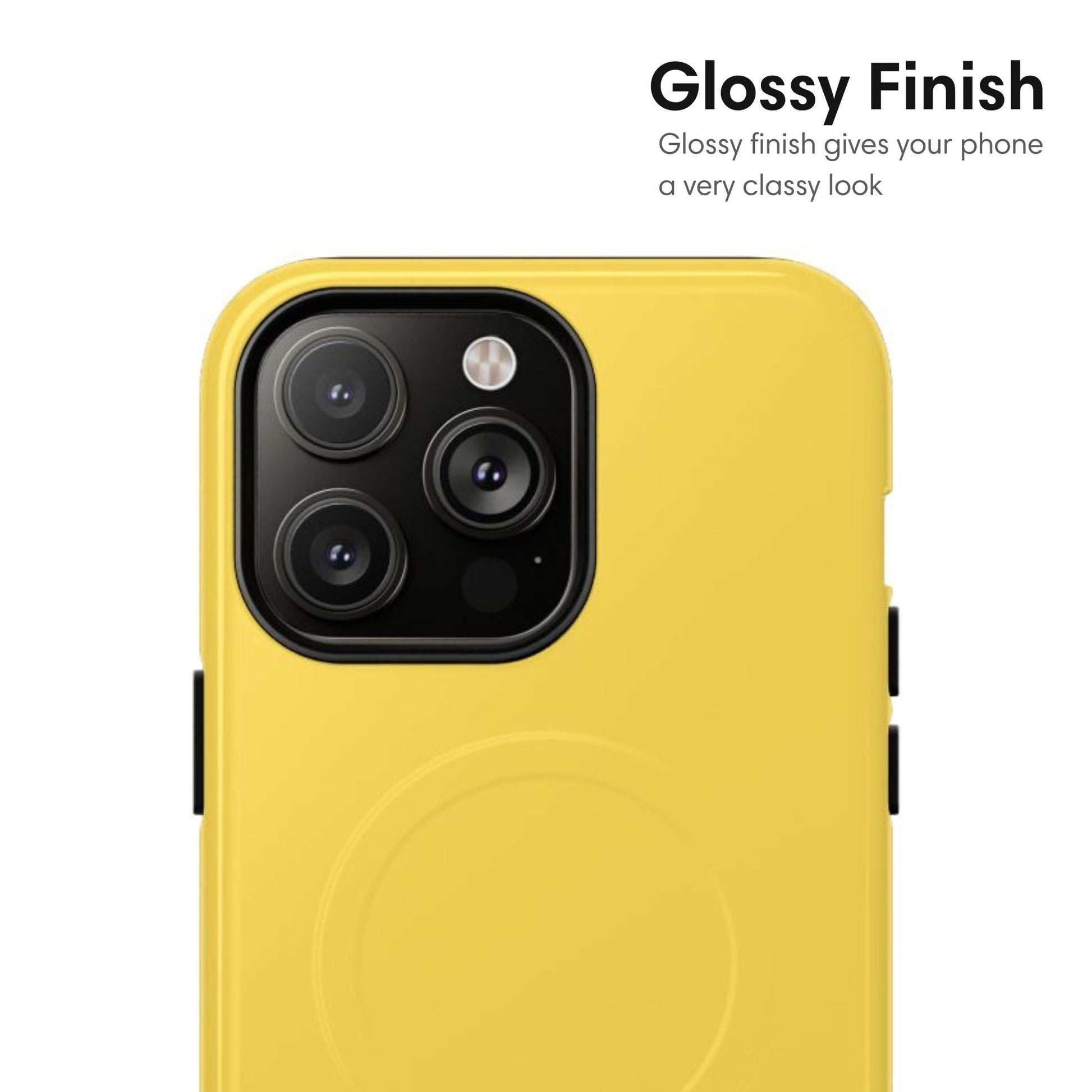 Yellow MagSafe Tough Case - Classy Cases - Phone Case - iPhone 17 - Glossy - 