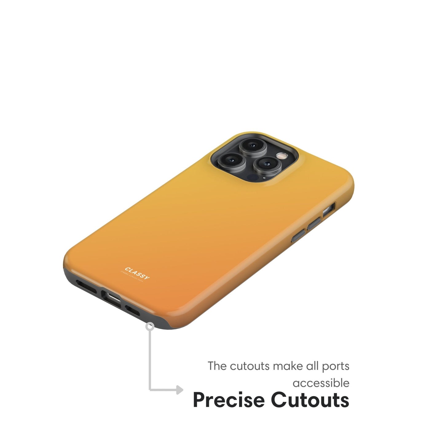 Yellow Ombre Tough Case - Classy Cases - Phone Case - iPhone 17 - Glossy - 
