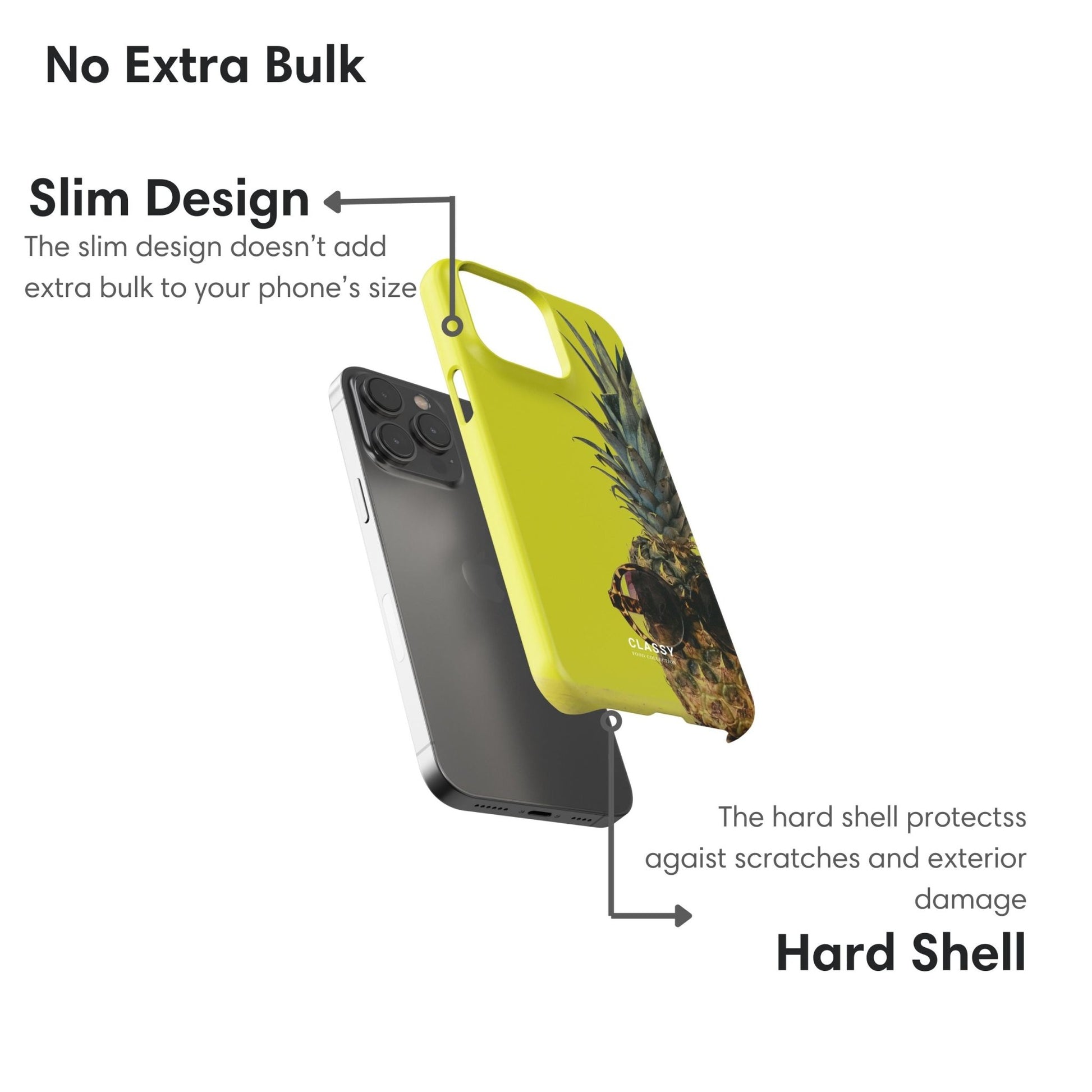 Yellow Pineapple Snap Case - Classy Cases - Phone Case - iPhone 17 - Glossy - 