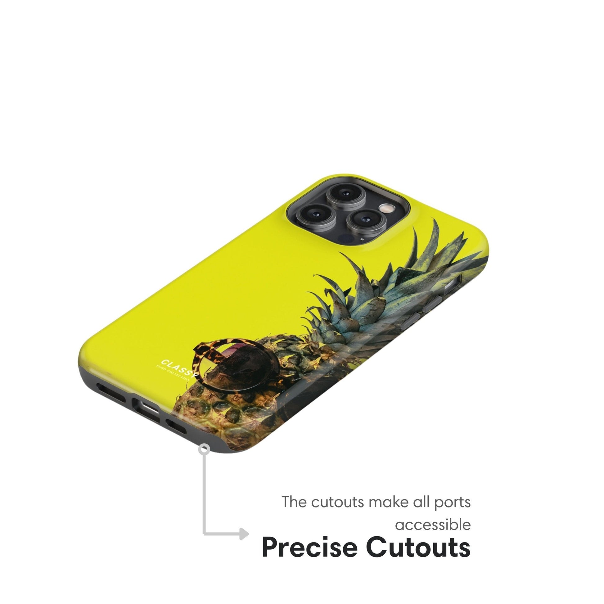 Yellow Pineapple Tough Case - Classy Cases - Phone Case - iPhone 17 - Glossy - 