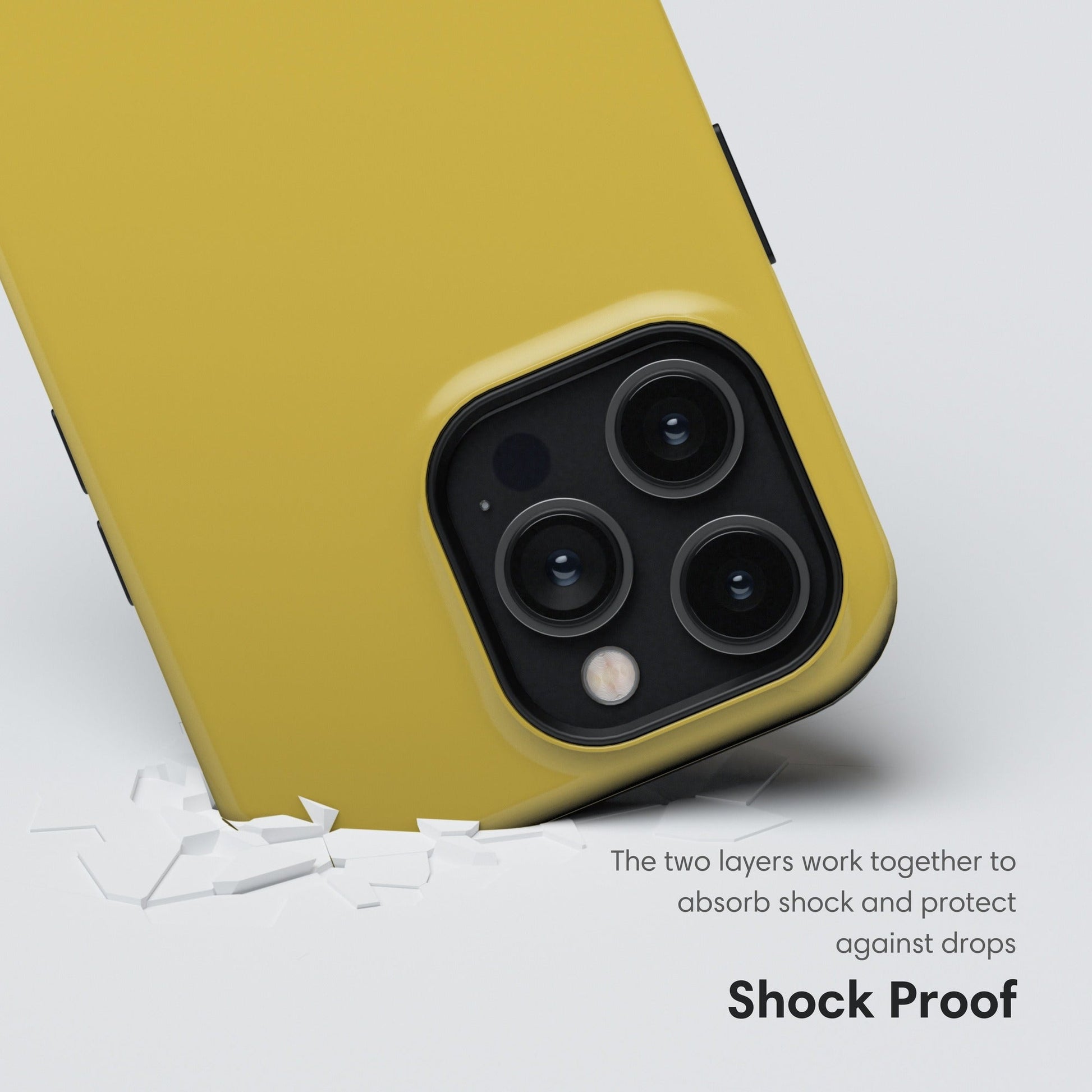 Yellow Tough Case - Classy Cases - Phone Case - iPhone 17 - Glossy - 