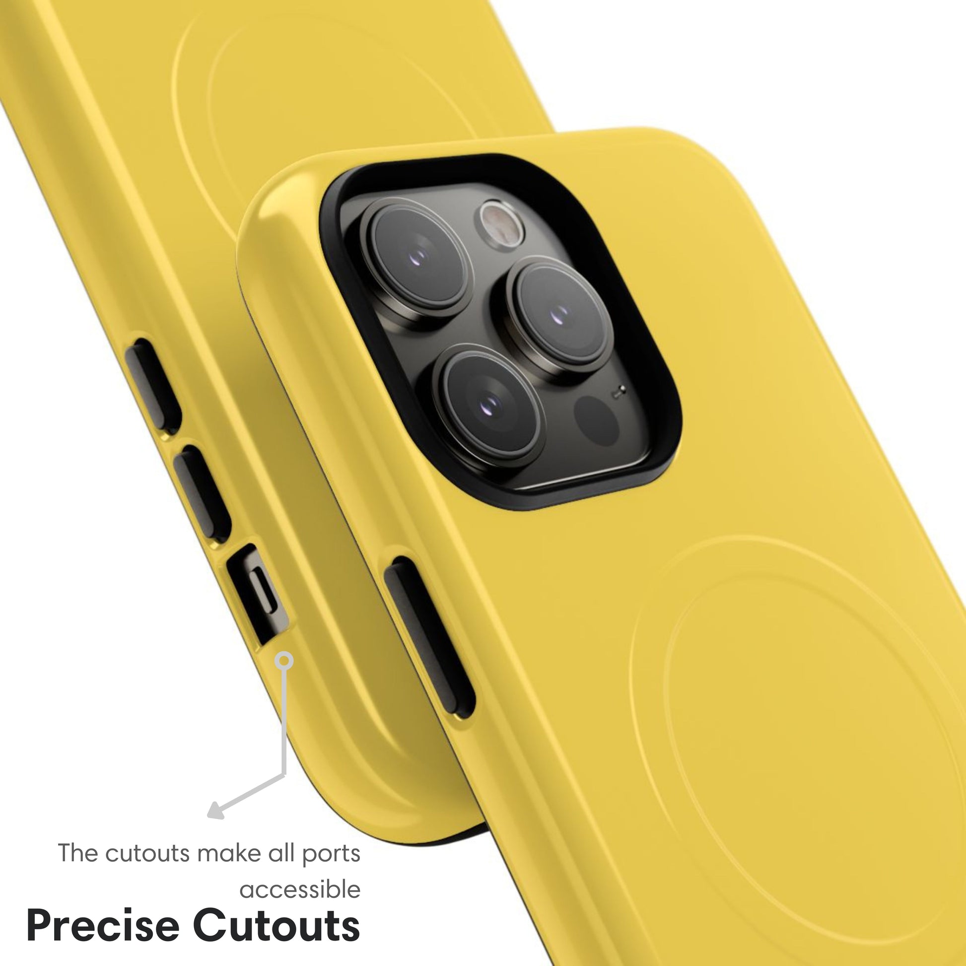 MagSafe Yellow Tough Case cutouts