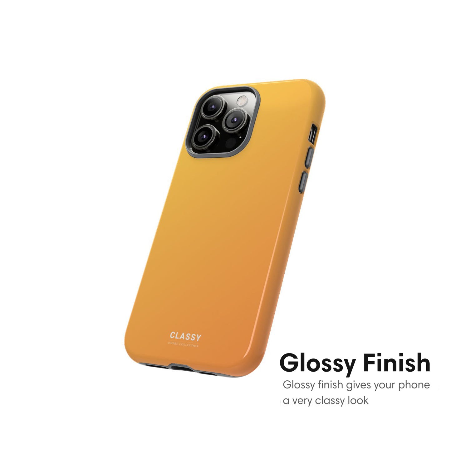 Yellow Ombre Tough Case glossy