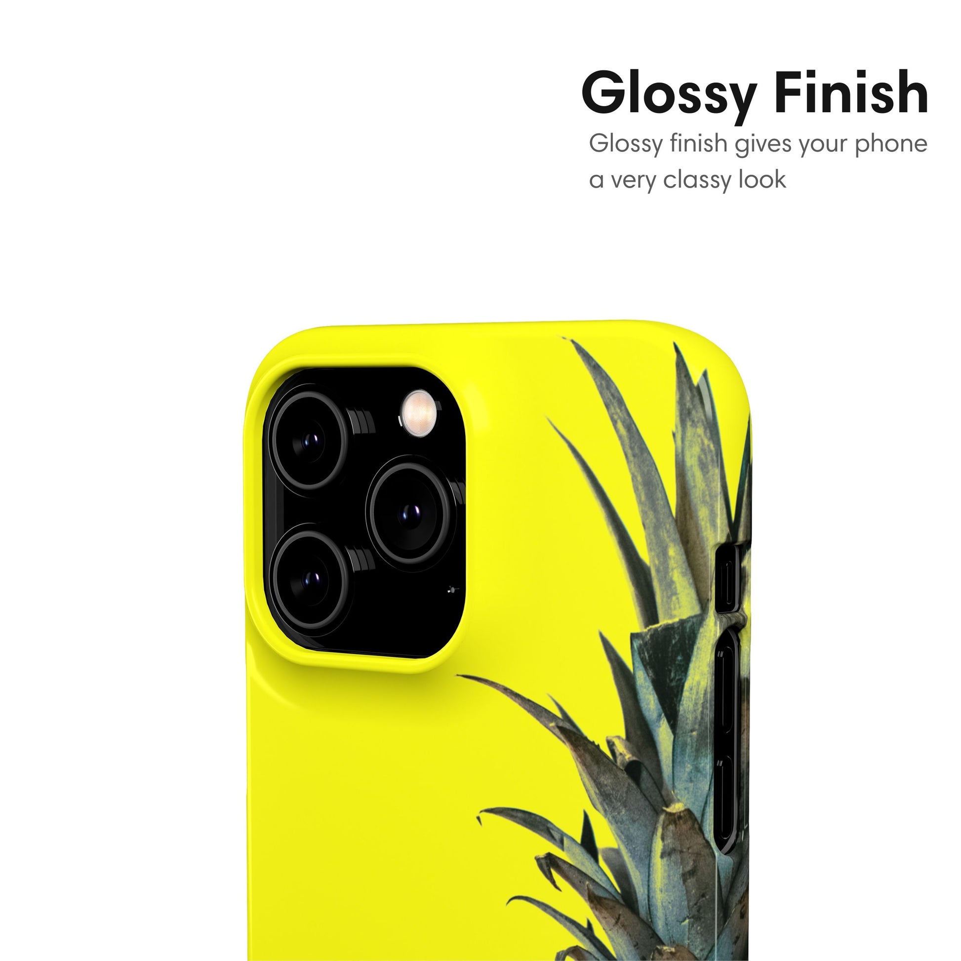 Yellow Pineapple Snap Case glossy