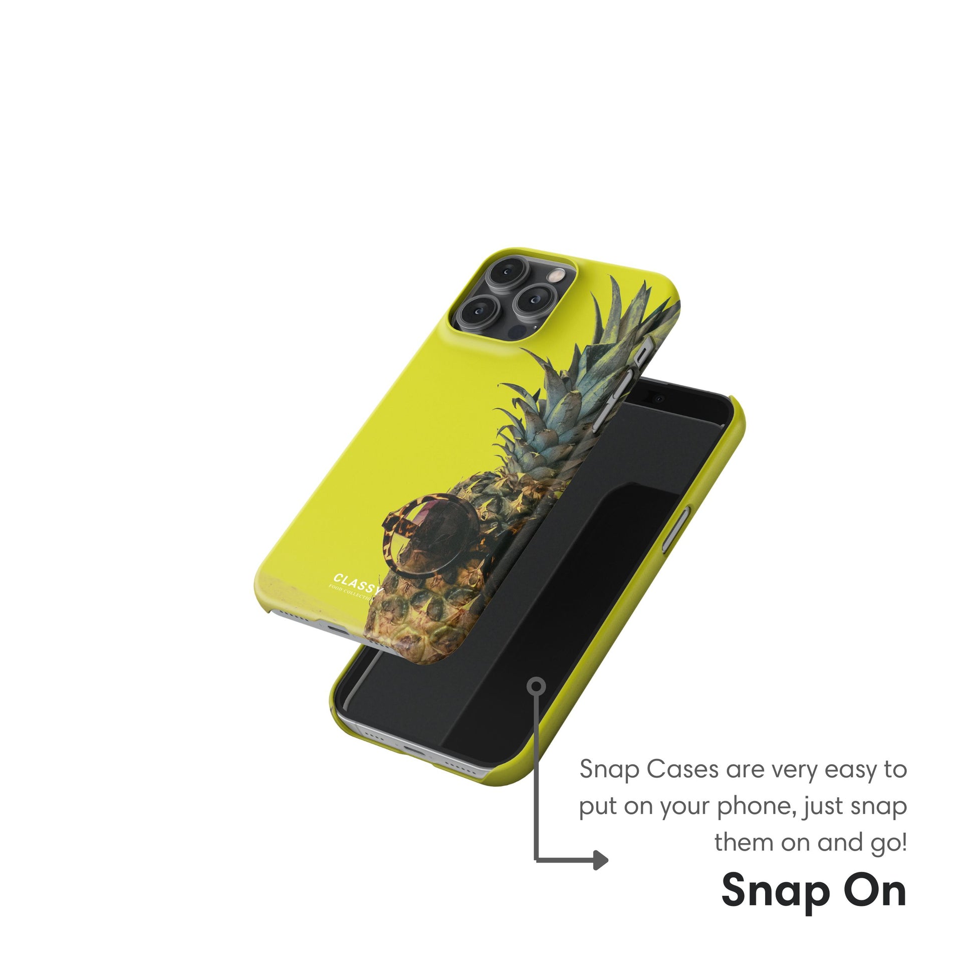 Yellow Pineapple Snap Case snap on