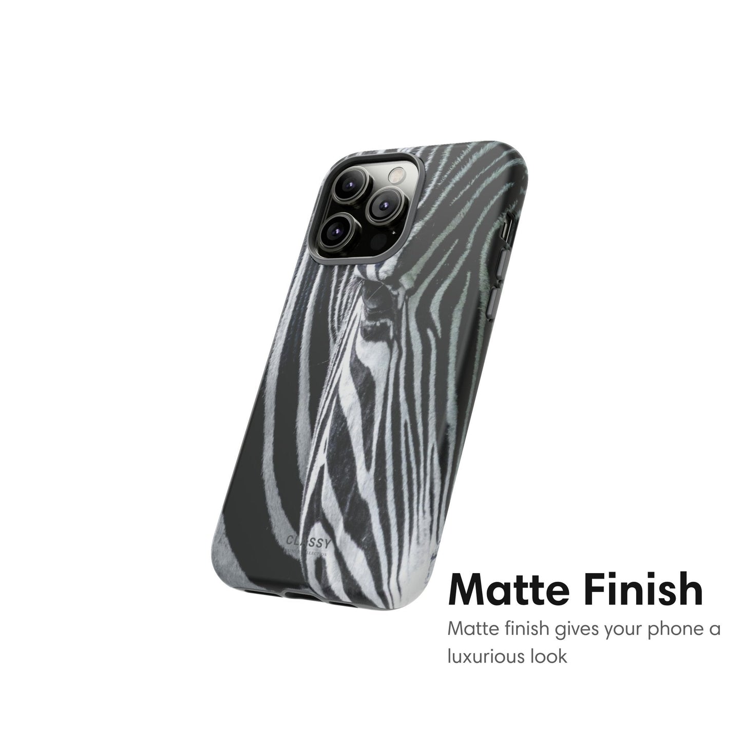 Zebra Head from further Tough Case - Classy Cases - Phone Case - iPhone 17 - Glossy - 