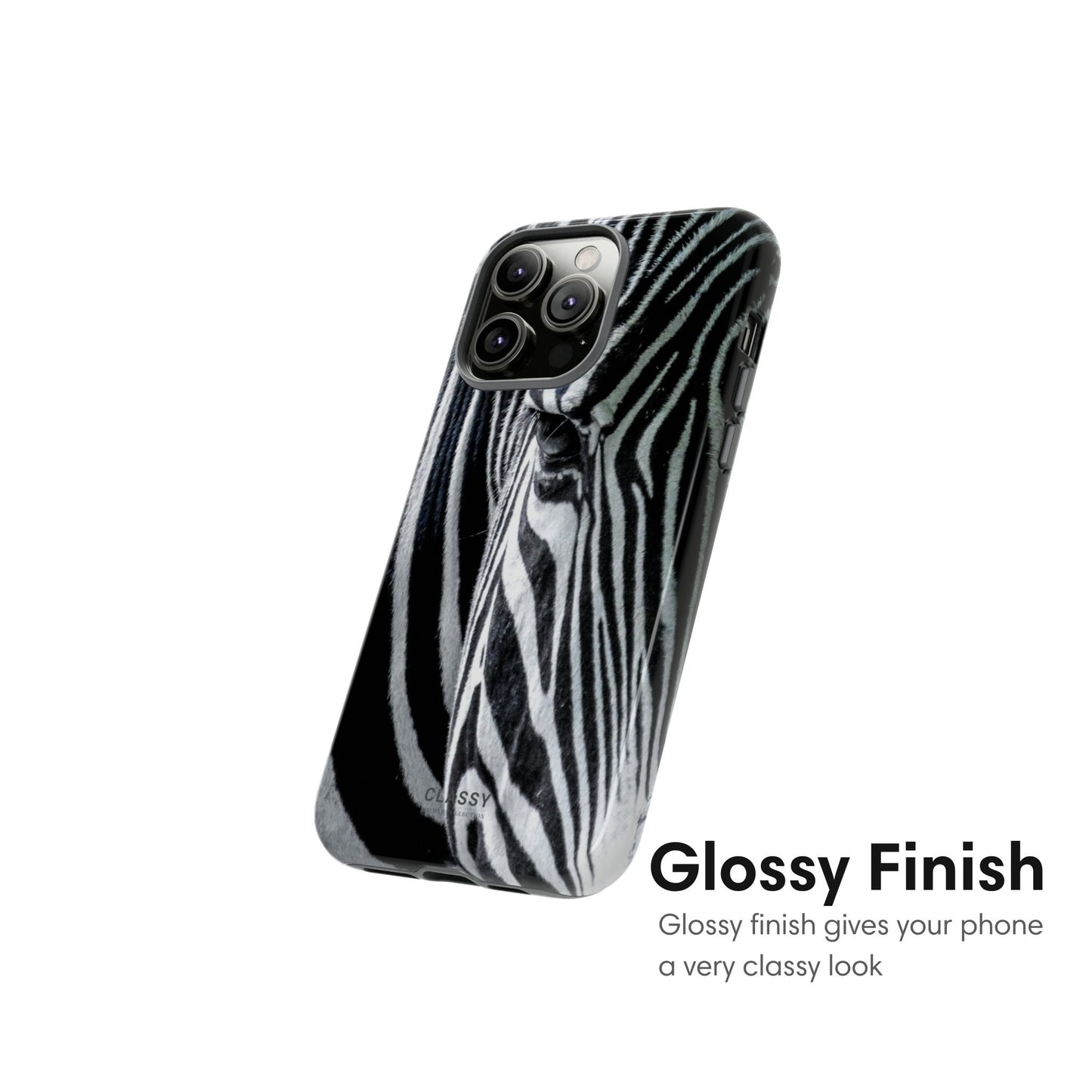Zebra Head from further Tough Case - Classy Cases - Phone Case - iPhone 17 - Glossy - 