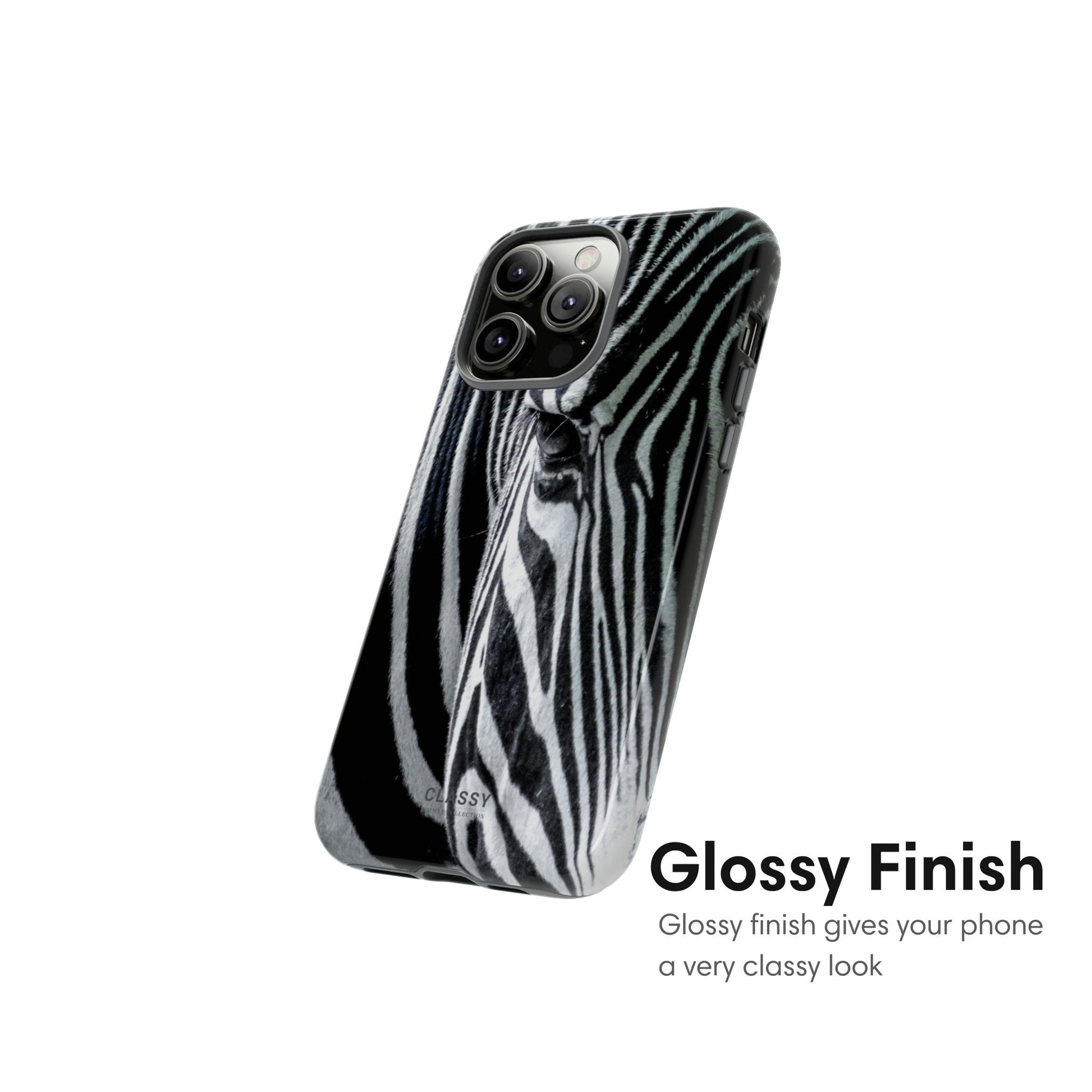 Zebra Head from further Tough Case - Classy Cases - Phone Case - iPhone 17 - Glossy - 
