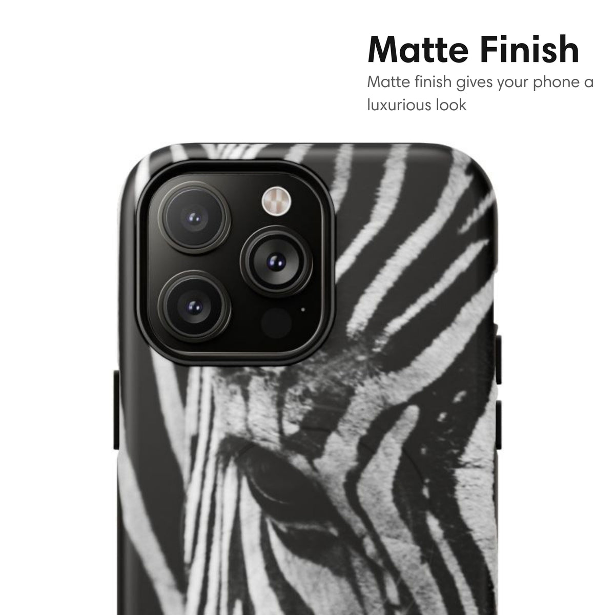 Zebra Head MagSafe Tough Case - Classy Cases - Phone Case - iPhone 17 - Glossy -