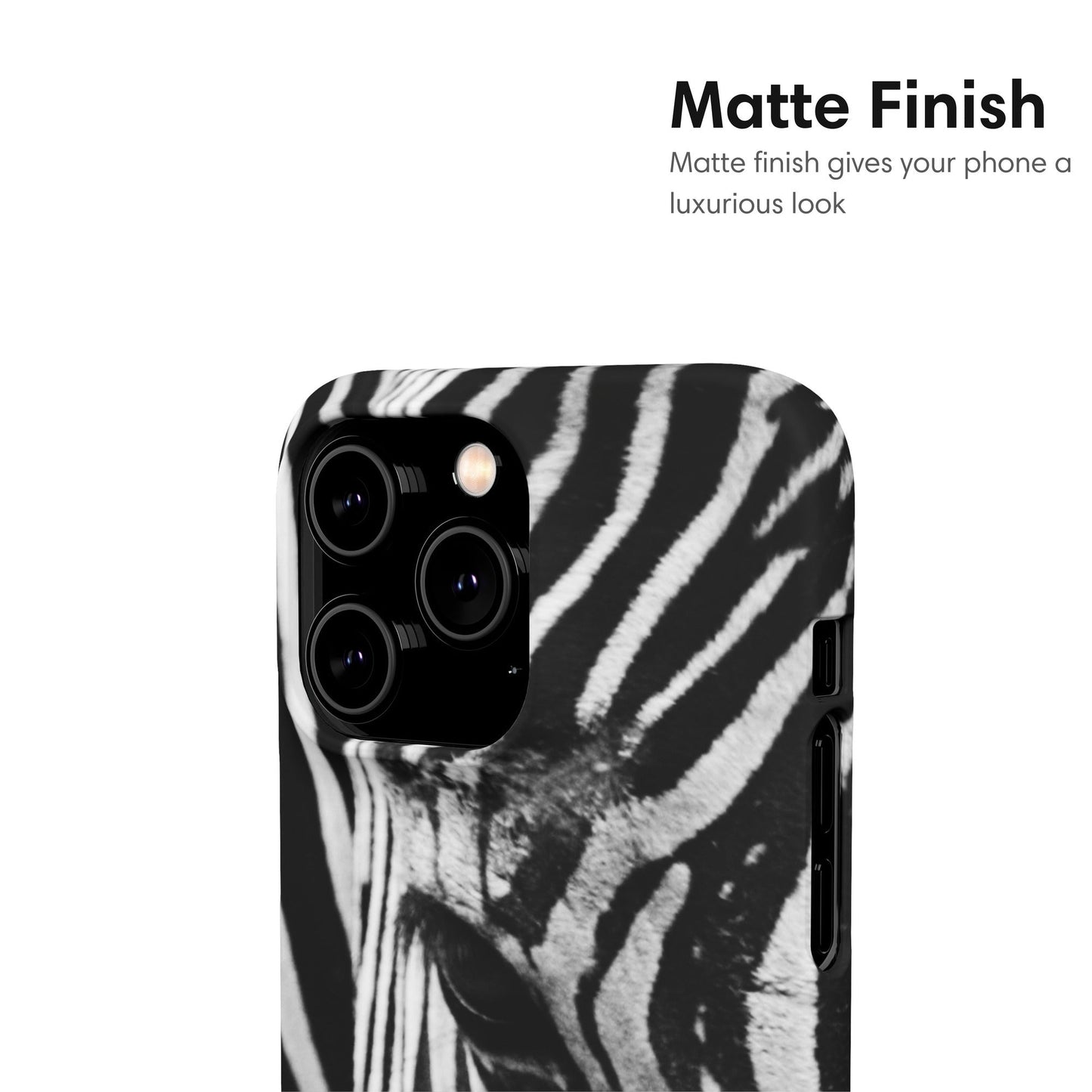 Zebra Head Snap Case - Classy Cases - Phone Case - iPhone 17 - Glossy - 