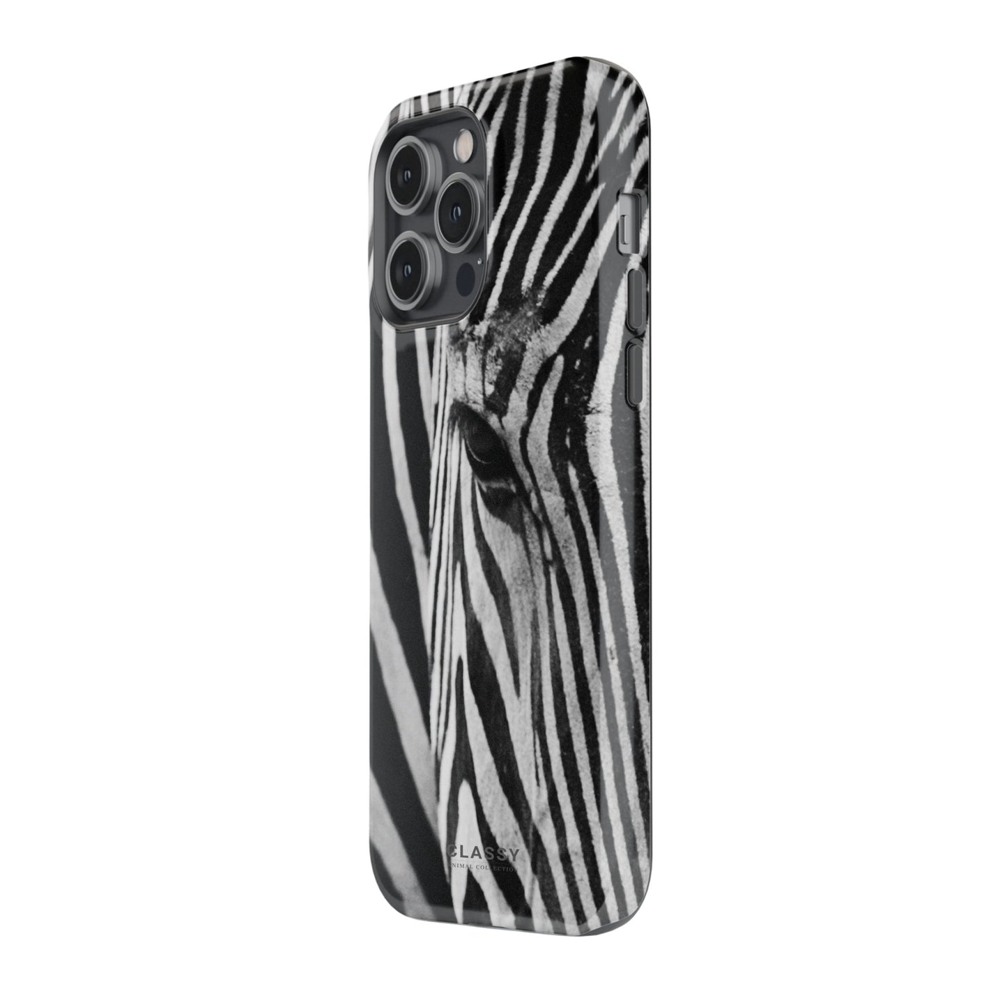 Zebra Head Tough Case - Classy Cases - Phone Case - iPhone 15 - Glossy - 