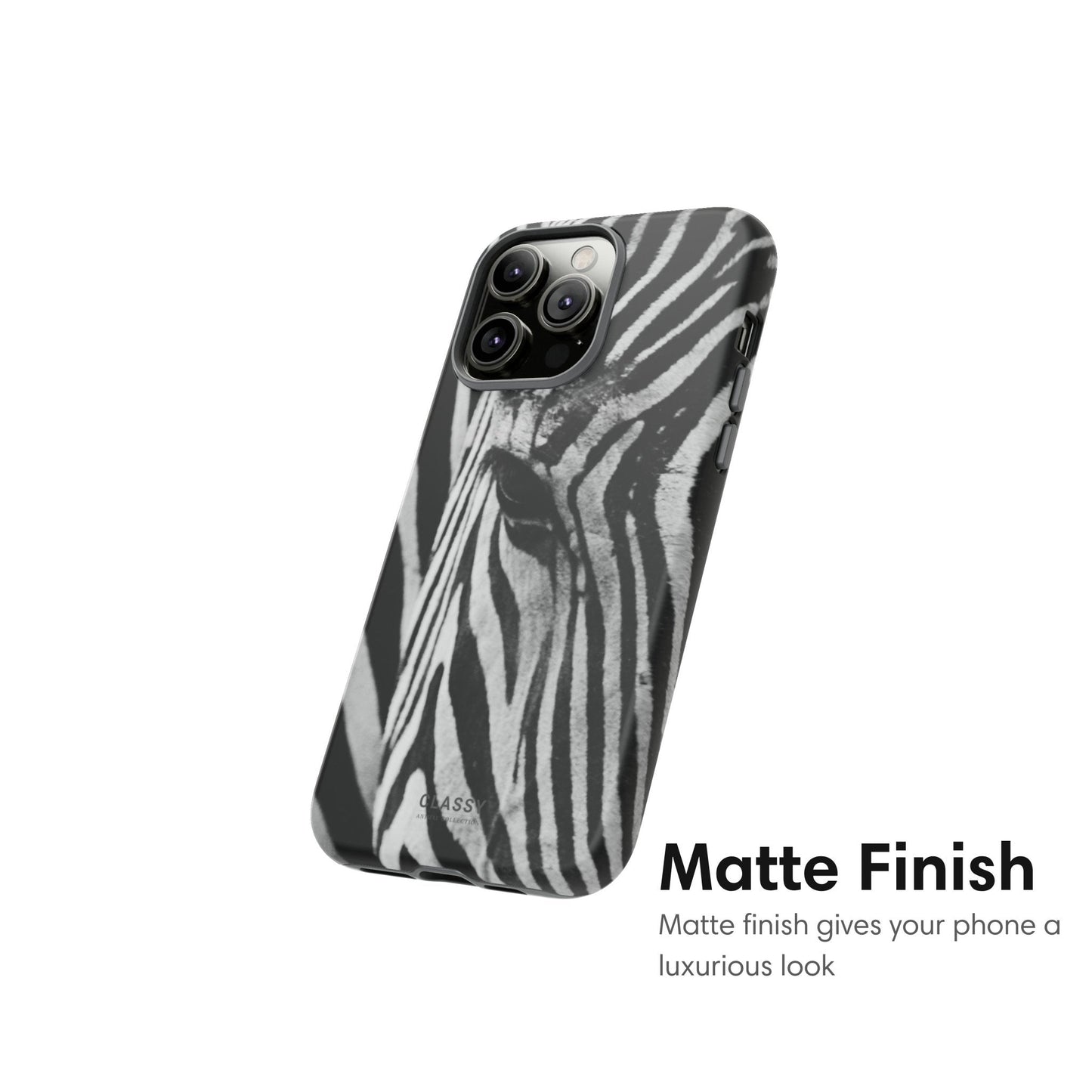 Zebra Head Tough Case - Classy Cases - Phone Case - iPhone 17 - Glossy - 