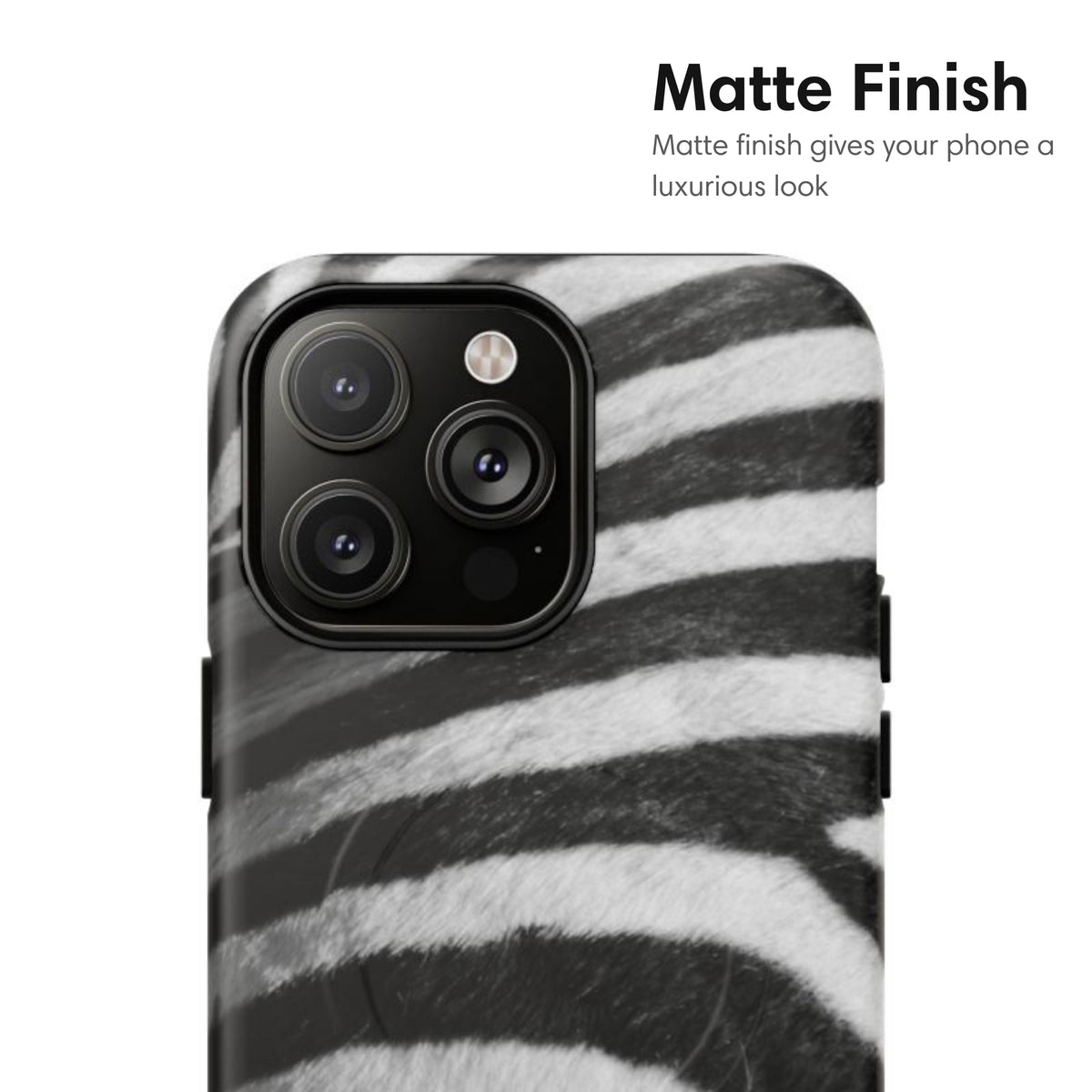 Zebra Stripes MagSafe Tough Case - Classy Cases - Phone Case - iPhone 17 - Glossy -