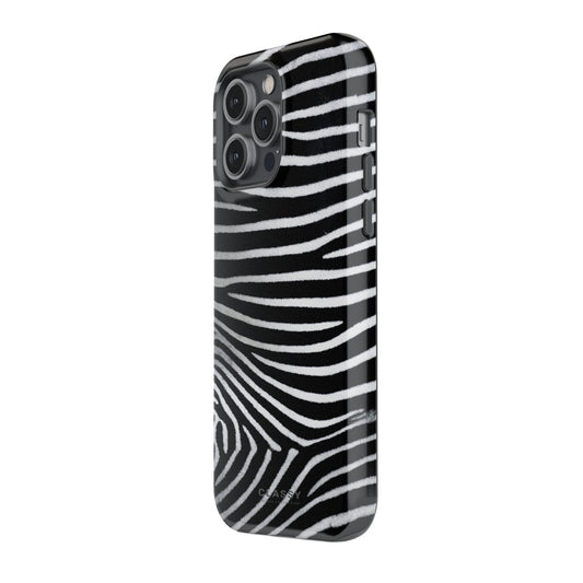 Zebra Stripes Pattern Tough Case - Classy Cases - Phone Case - iPhone 17 - Glossy - 