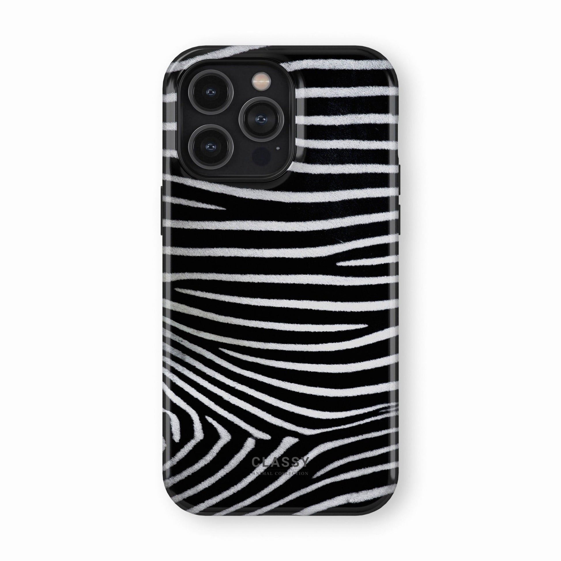 Zebra Stripes Pattern Tough Case - Classy Cases - Phone Case - iPhone 17 - Glossy - 