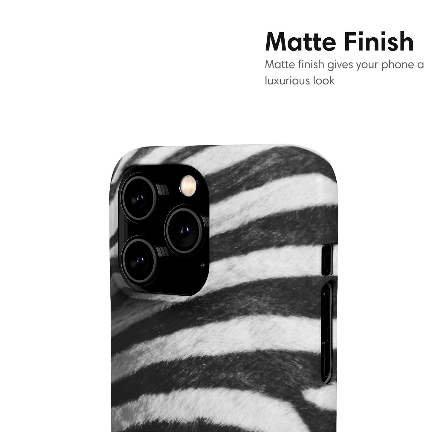 Zebra Stripes Snap Case - Classy Cases - Phone Case - iPhone 17 - Glossy - 