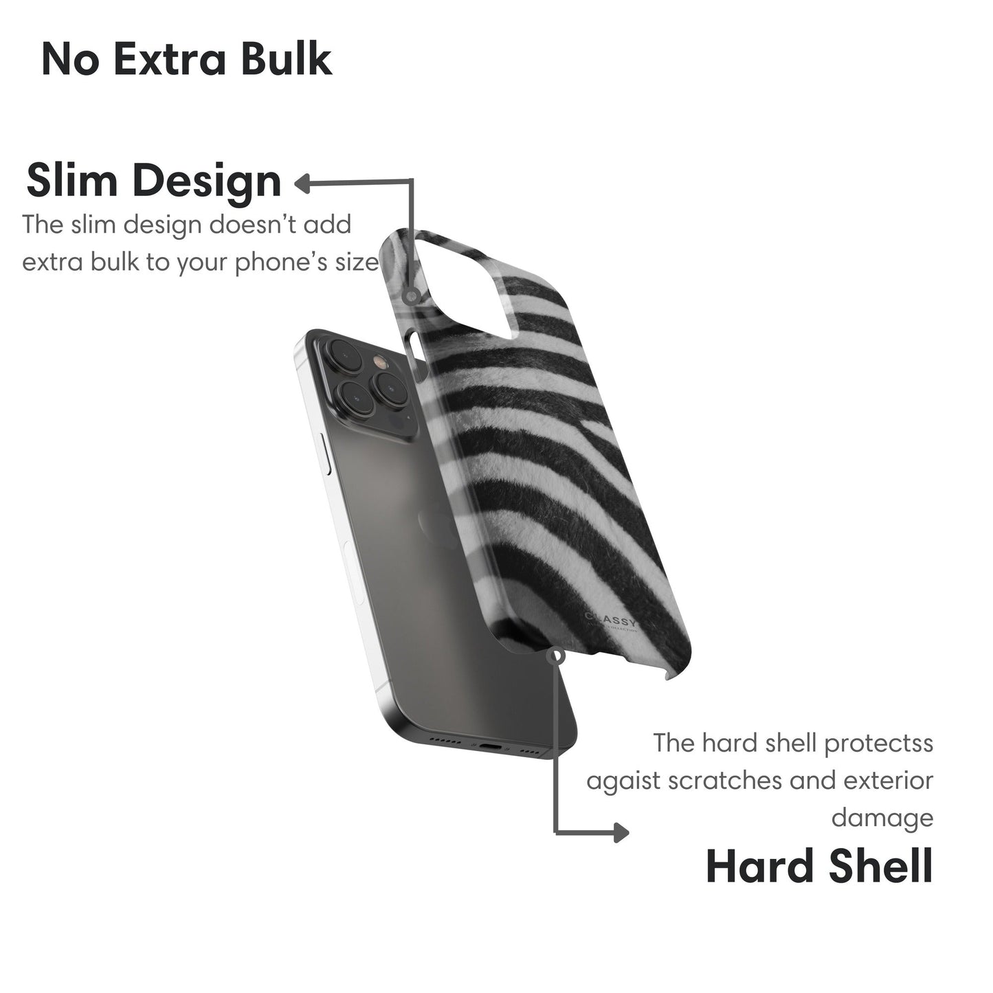 Zebra Stripes Snap Case - Classy Cases - Phone Case - iPhone 17 - Glossy - 