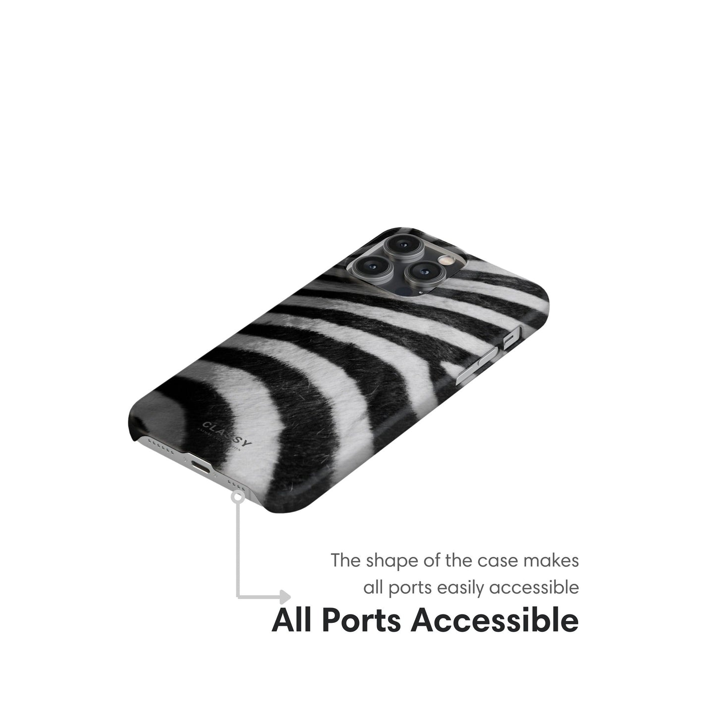 Zebra Stripes Snap Case - Classy Cases - Phone Case - iPhone 17 - Glossy - 