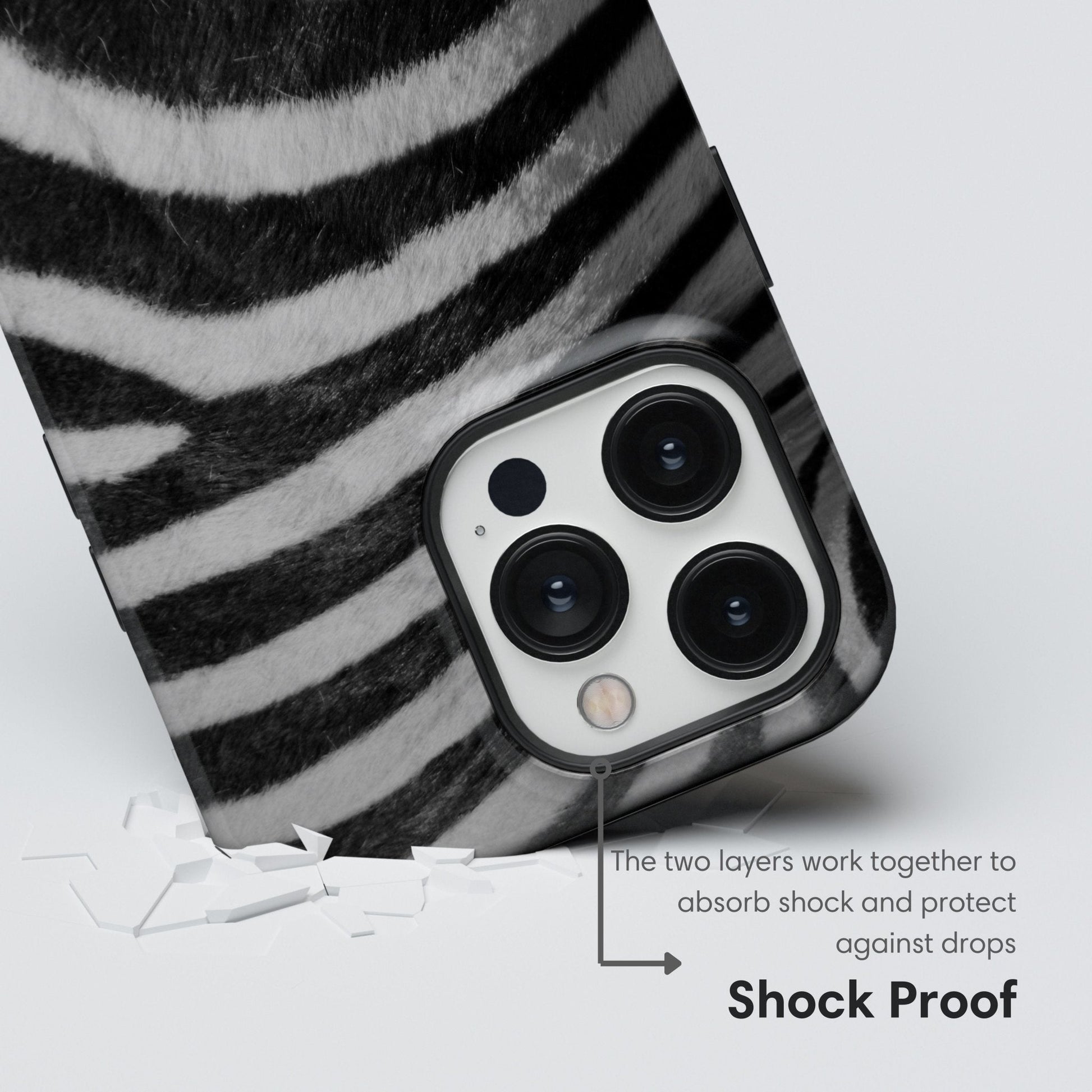 Zebra Stripes Tough Case - Classy Cases - Phone Case - iPhone 17 - Glossy - 