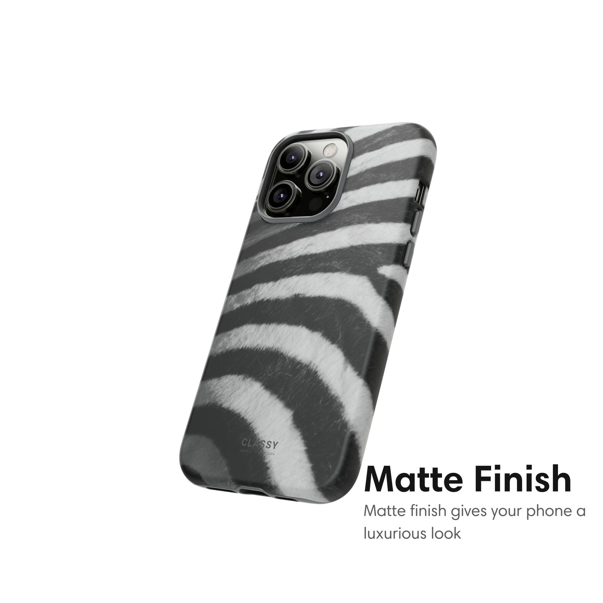 Zebra Stripes Tough Case - Classy Cases - Phone Case - iPhone 17 - Glossy - 