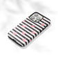 Black and White Striped Flamingo Tough Case - Classy Cases - Phone Case - Samsung Galaxy S22 - Glossy -